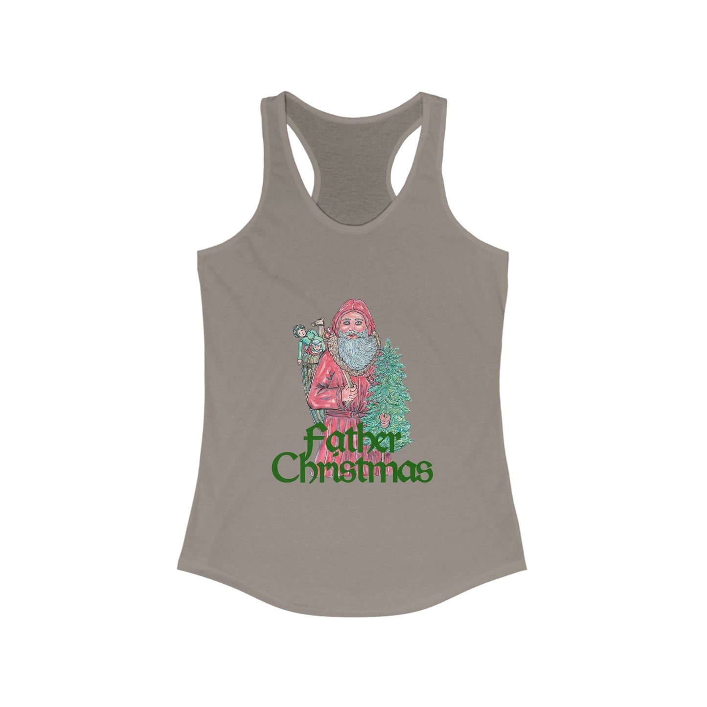 Father Christmas Women's Ideal Racerback Tank