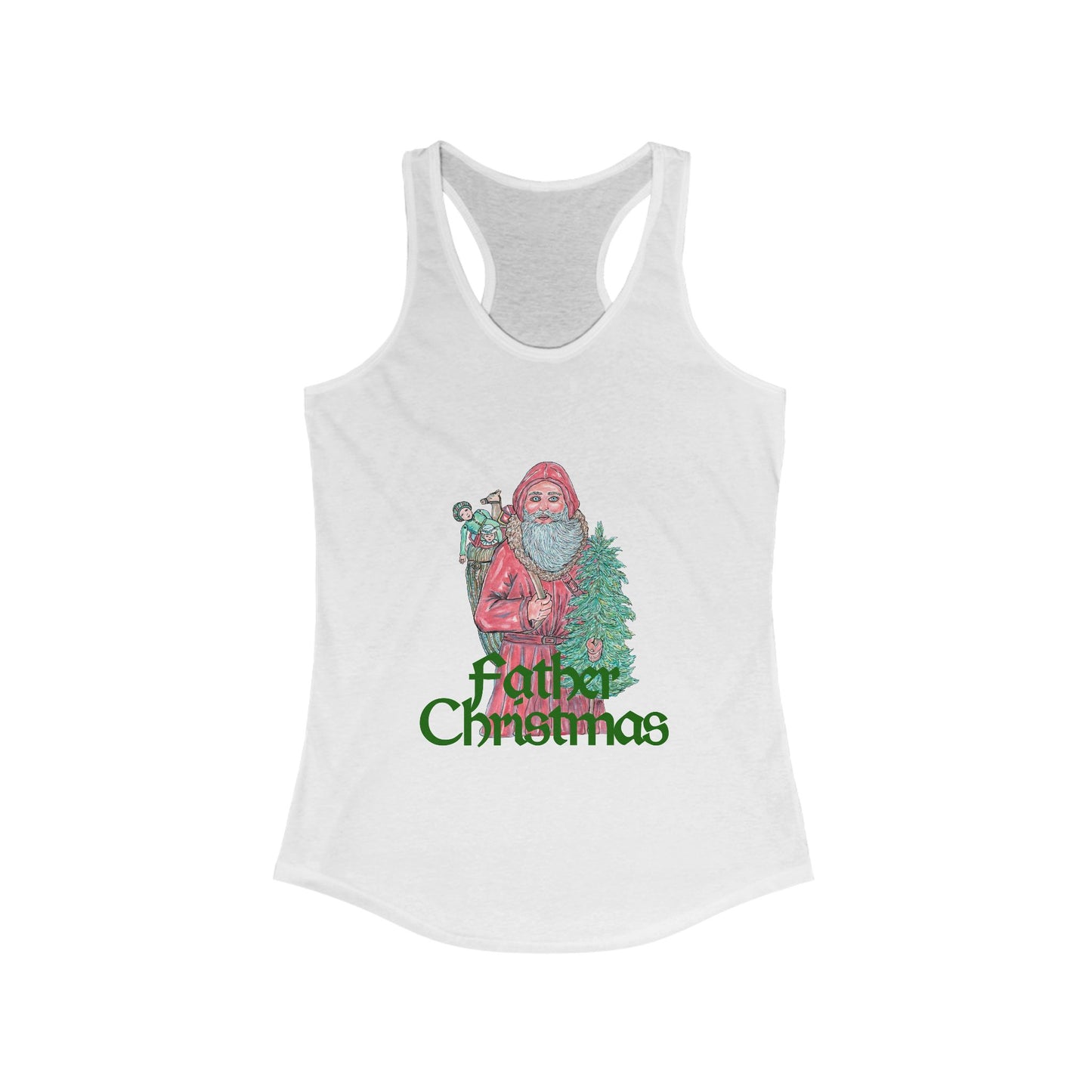 Father Christmas Women's Ideal Racerback Tank