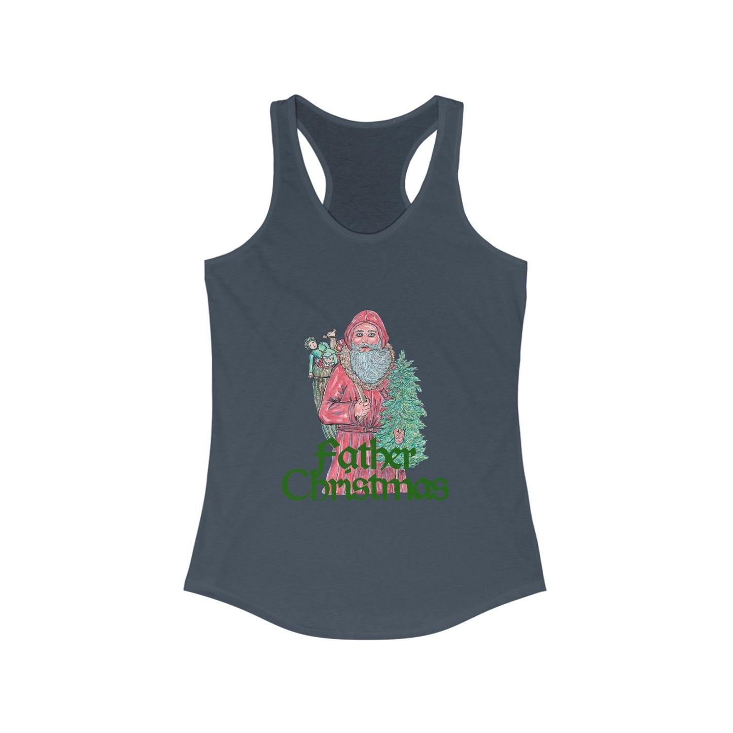Father Christmas Women's Ideal Racerback Tank