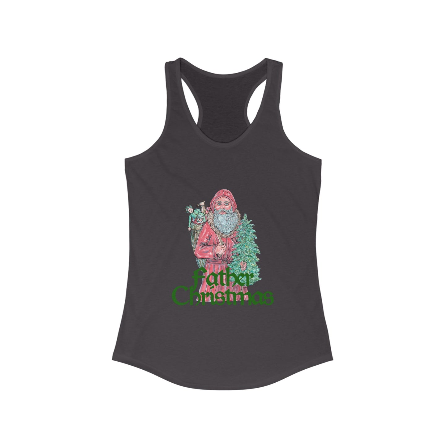 Father Christmas Women's Ideal Racerback Tank