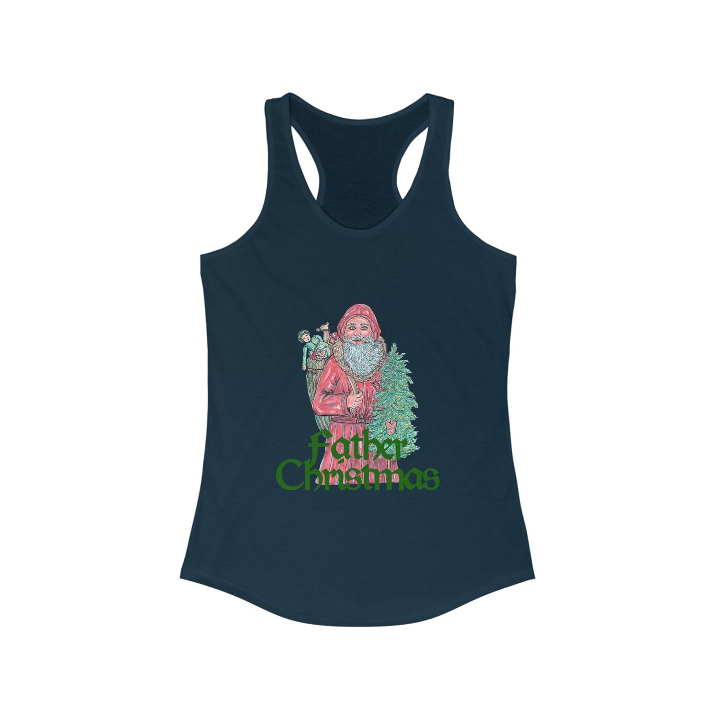 Father Christmas Women's Ideal Racerback Tank