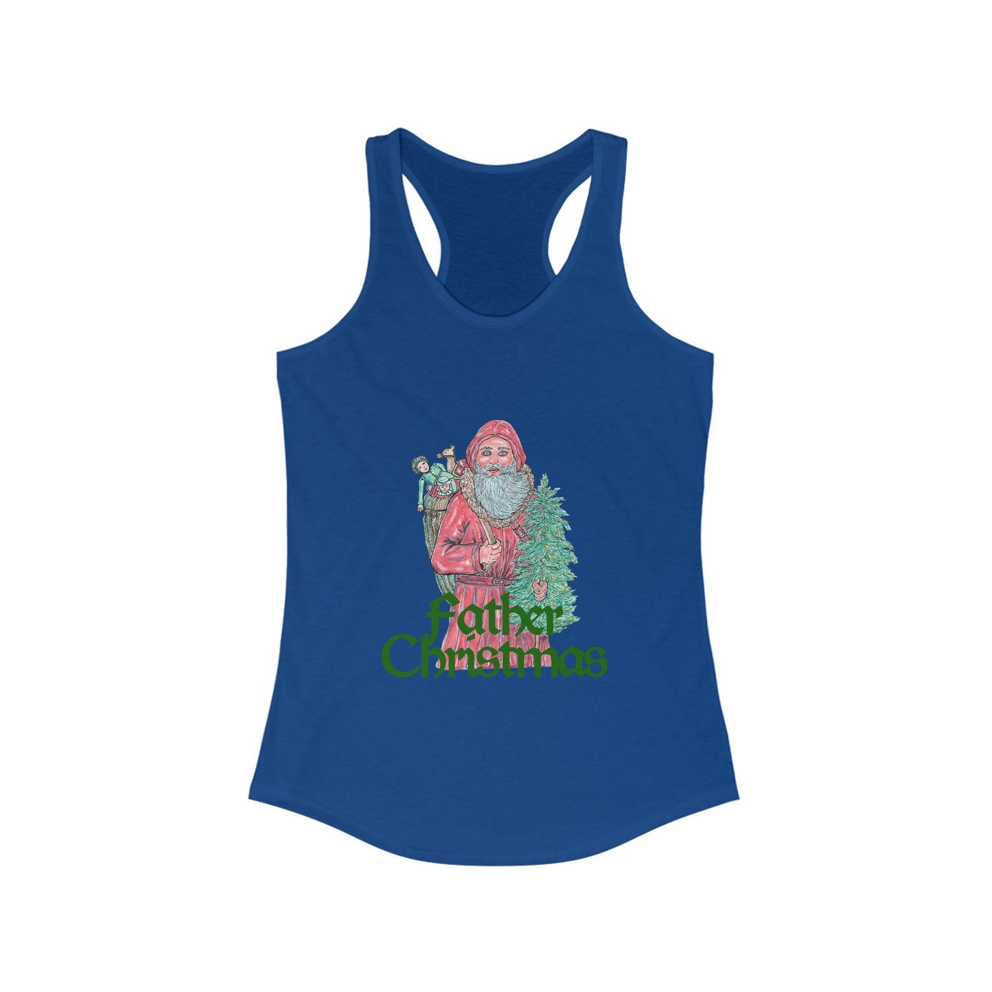 Father Christmas Women's Ideal Racerback Tank