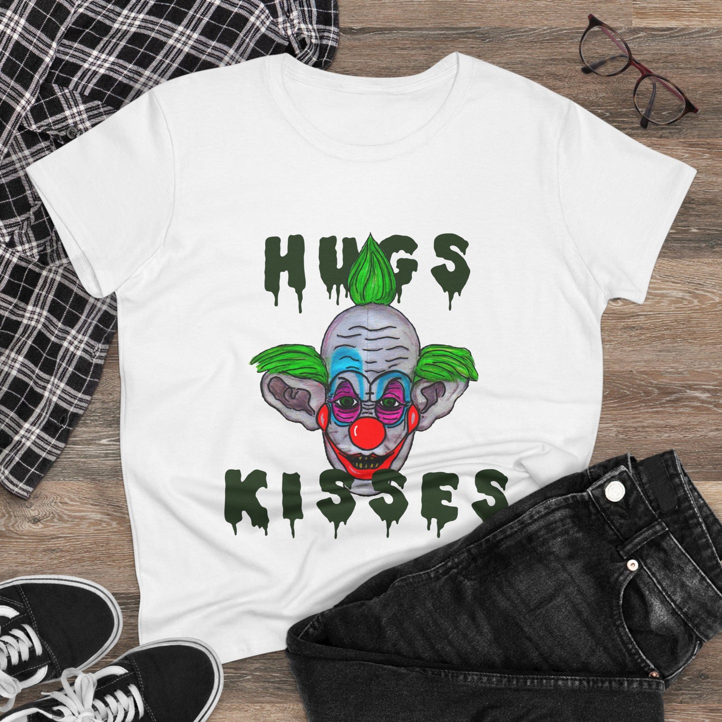 Hugs, Kisses Women's Midweight Cotton Tee