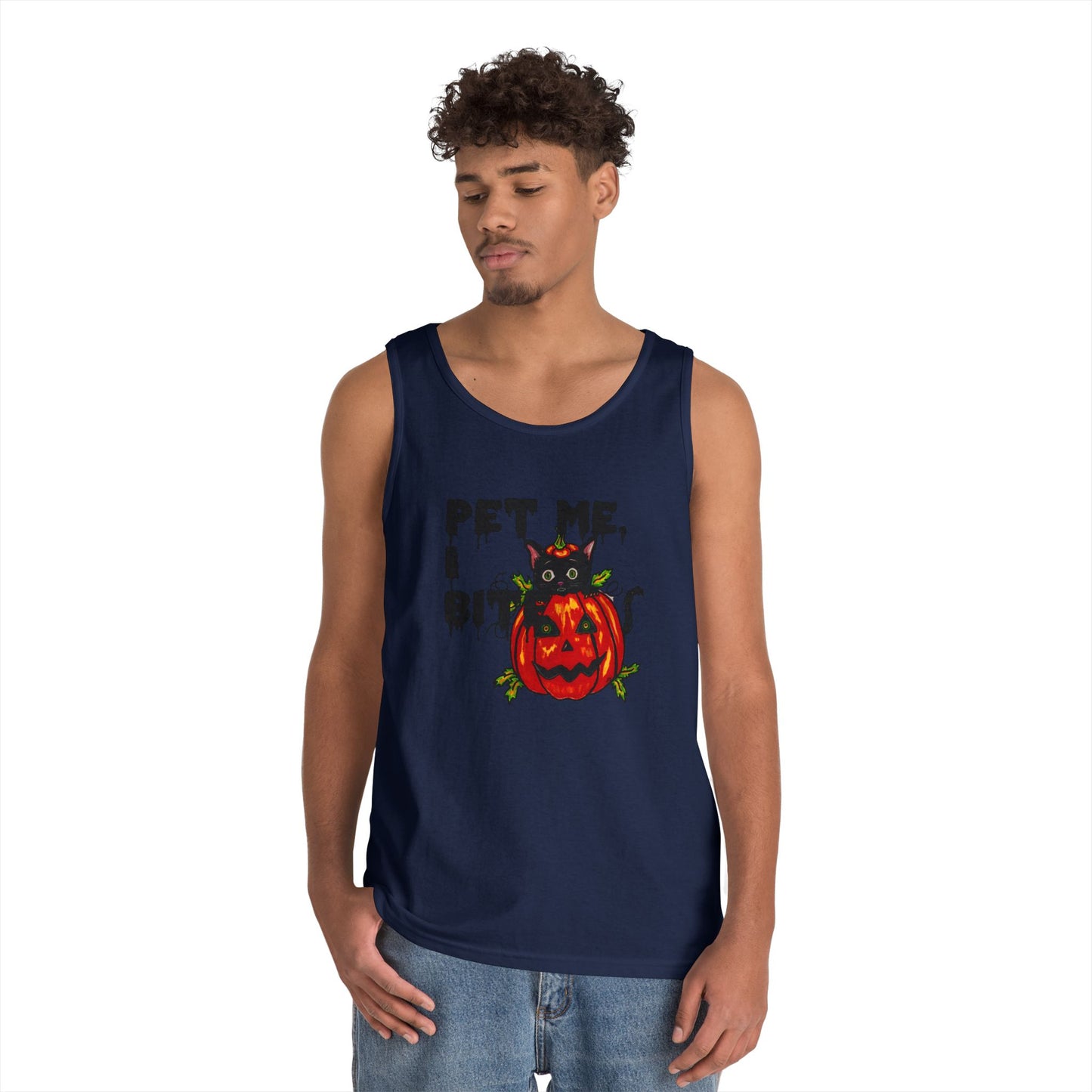 Pet Me Unisex Heavy Cotton Tank Top