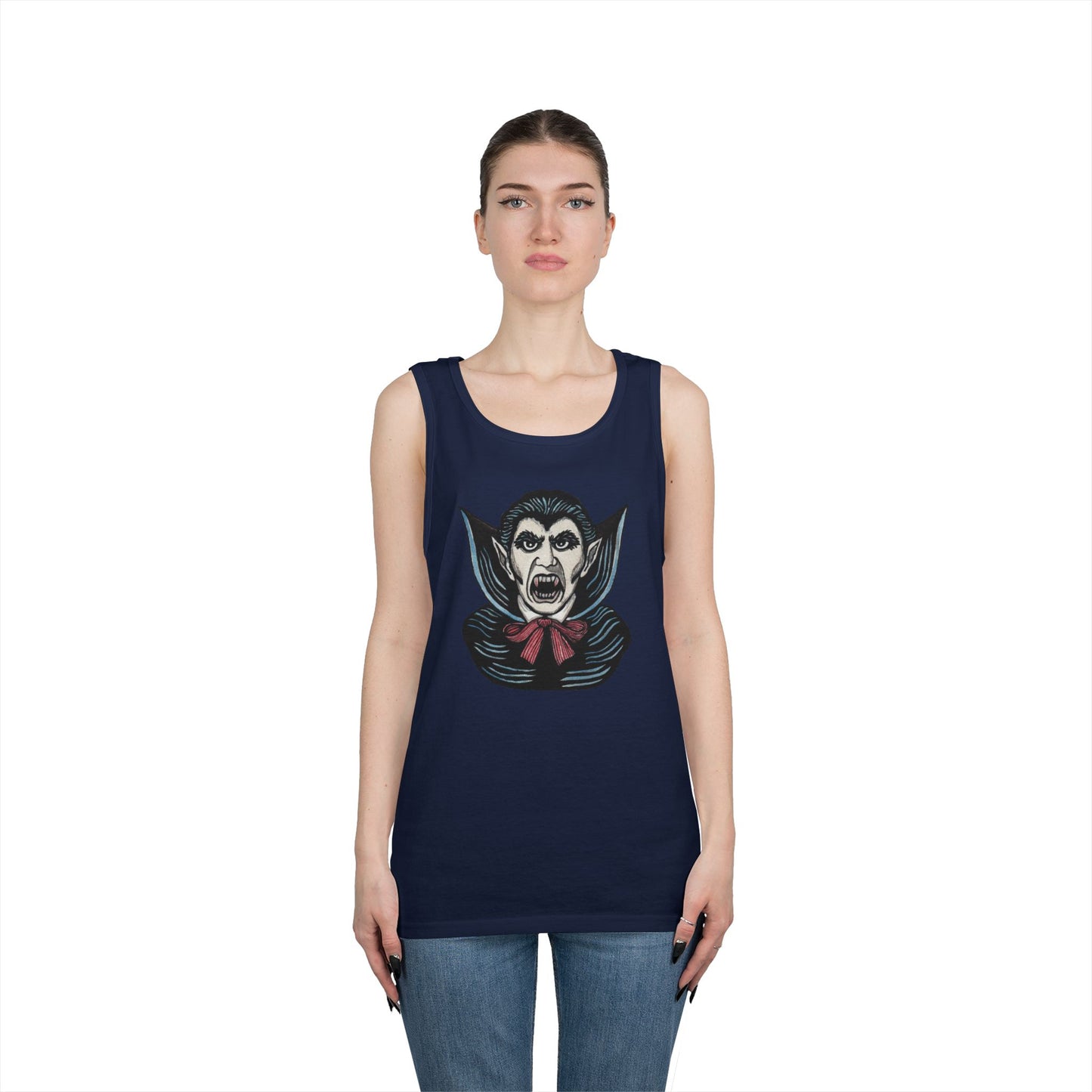 Dracula Unisex Heavy Cotton Tank Top