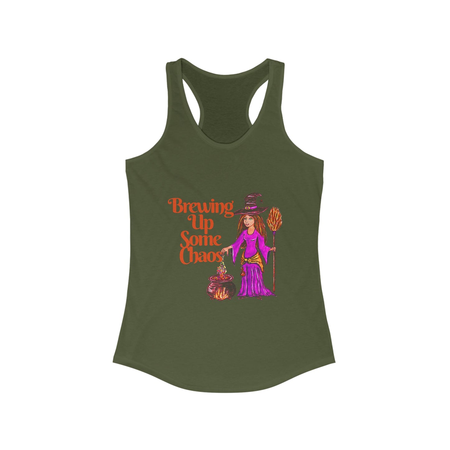 Brewing Up Some Chaos Women's Ideal Racerback Tank