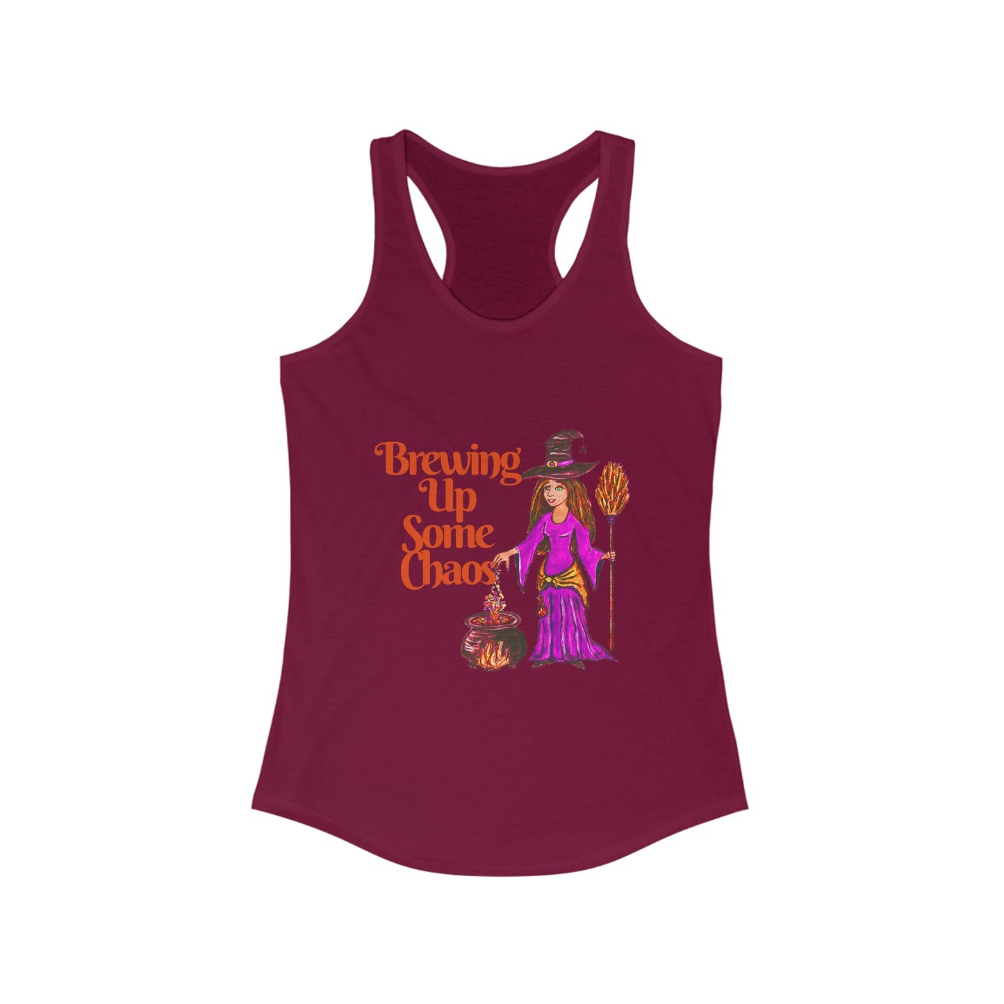 Brewing Up Some Chaos Women's Ideal Racerback Tank