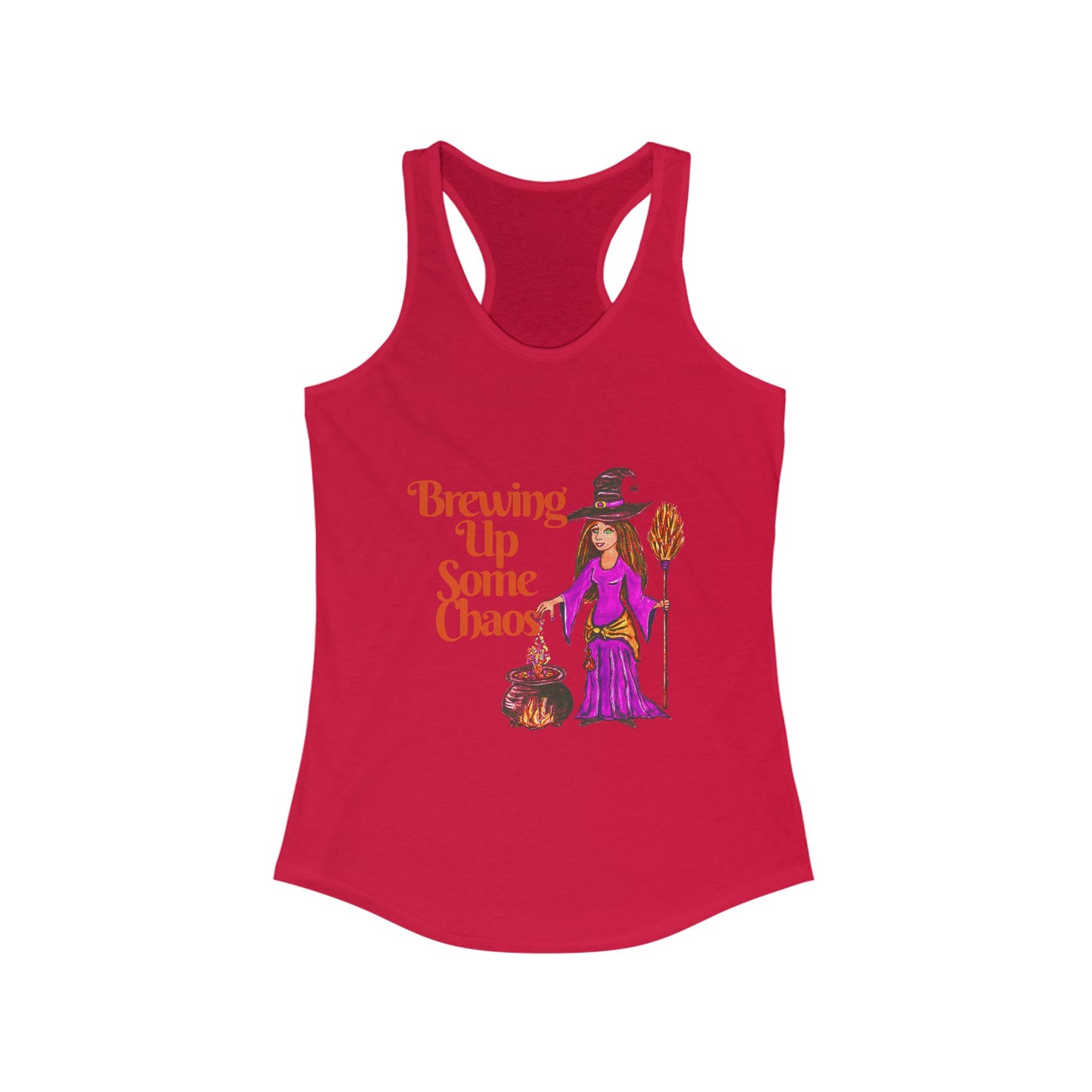 Brewing Up Some Chaos Women's Ideal Racerback Tank