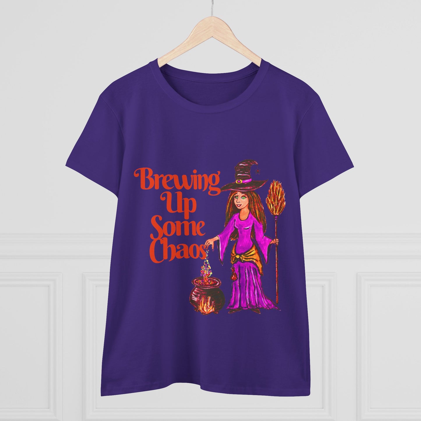 Brewing Up Some Chaos Women's Midweight Cotton Tee