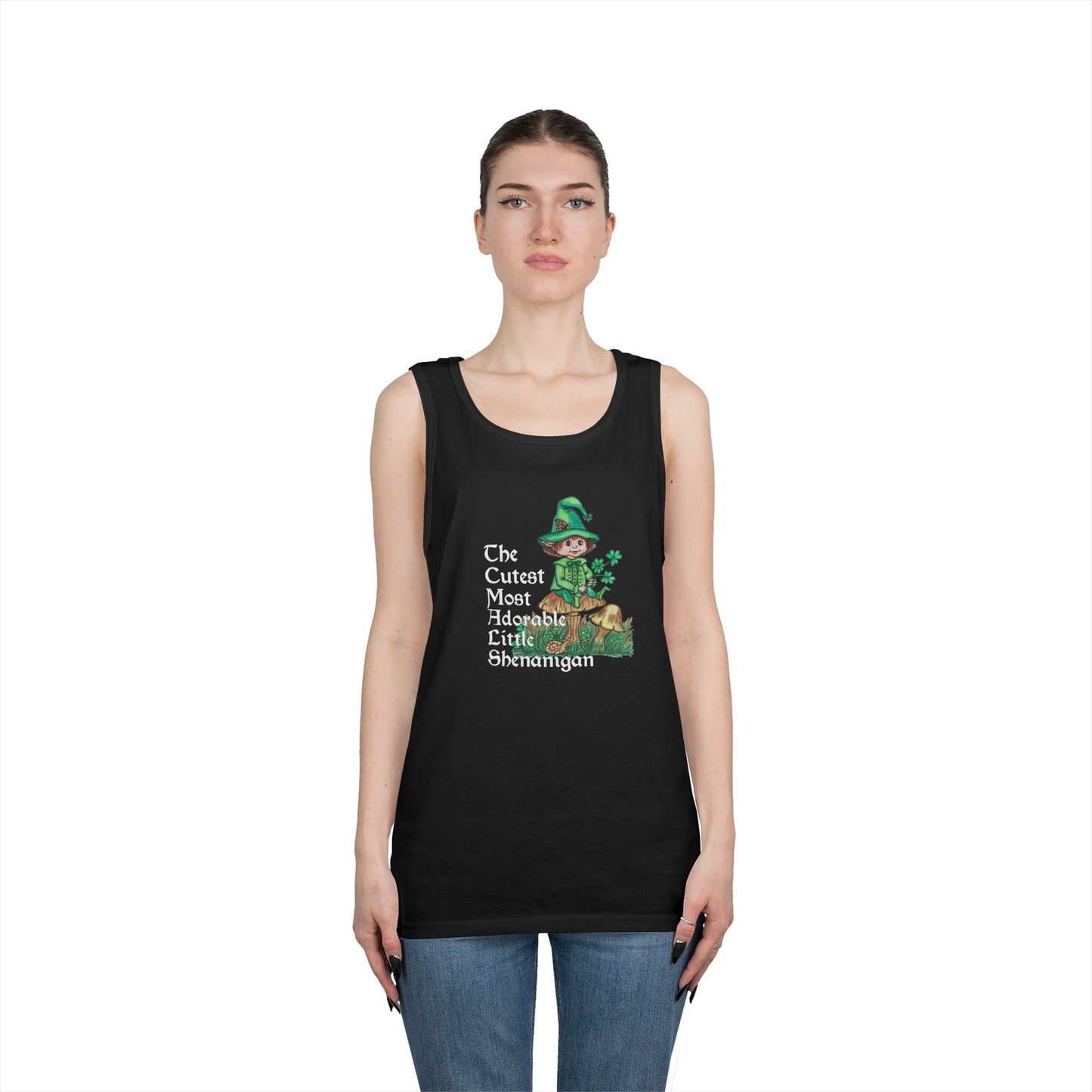 Cutest Leprechaun Unisex Heavy Cotton Tank Top