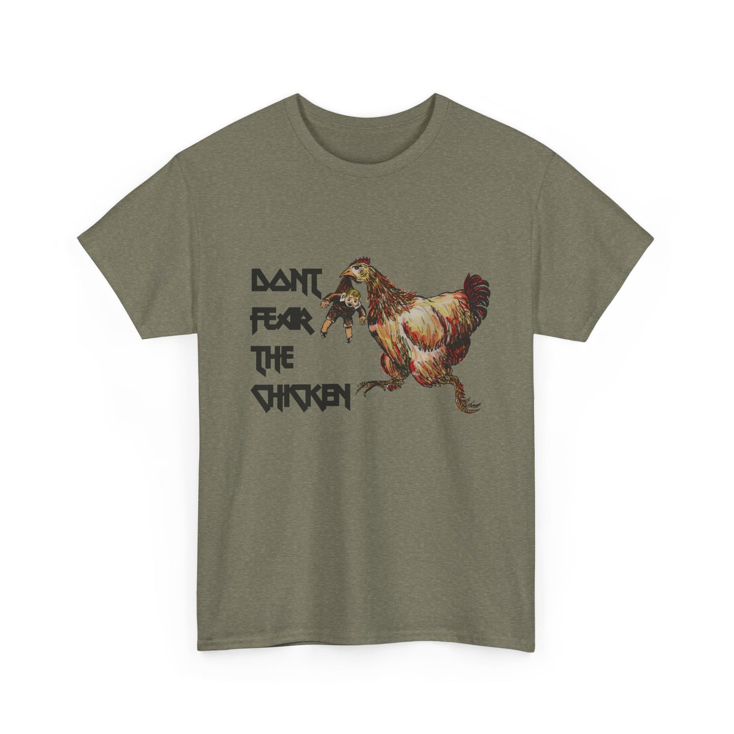 Don't Fear the Chicken Unisex Heavy Cotton Tee