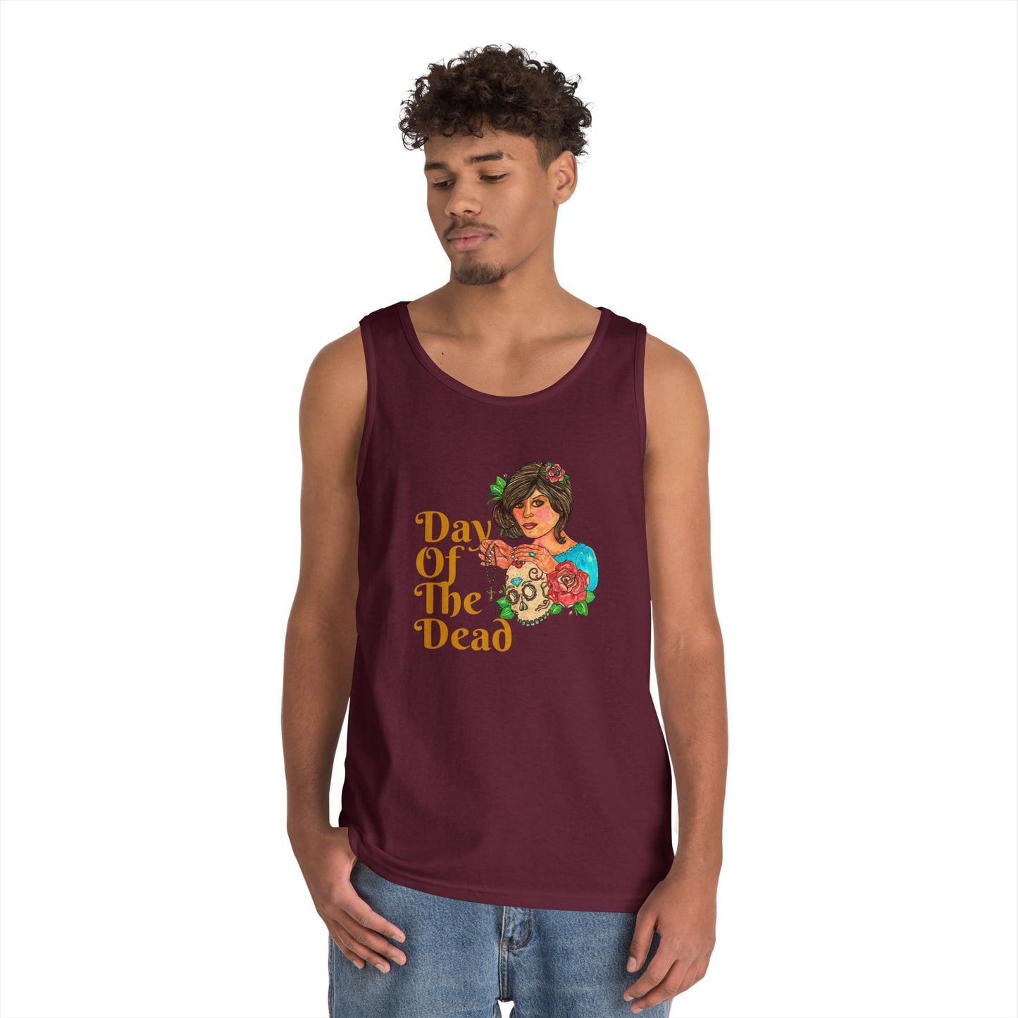 Day of the Dead Unisex Heavy Cotton Tank Top