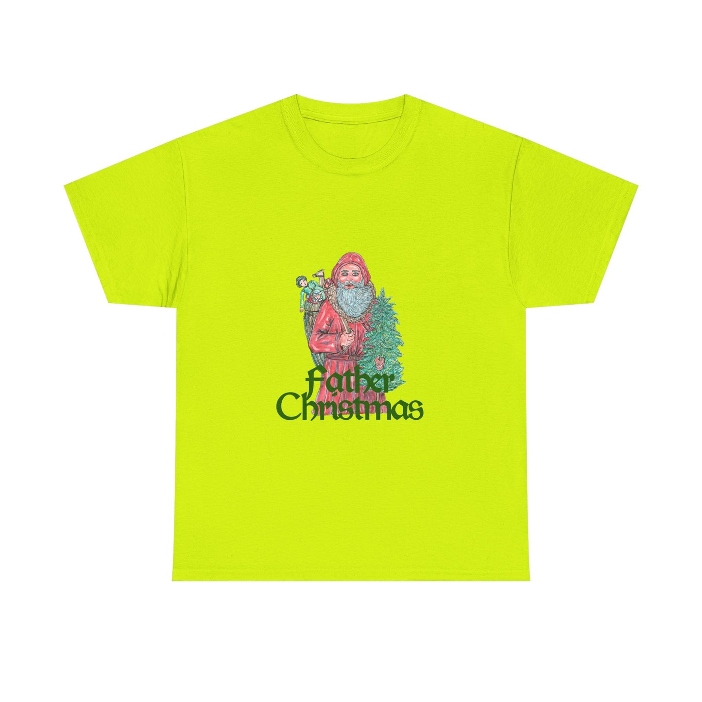 Father Christmas Unisex Heavy Cotton Tee
