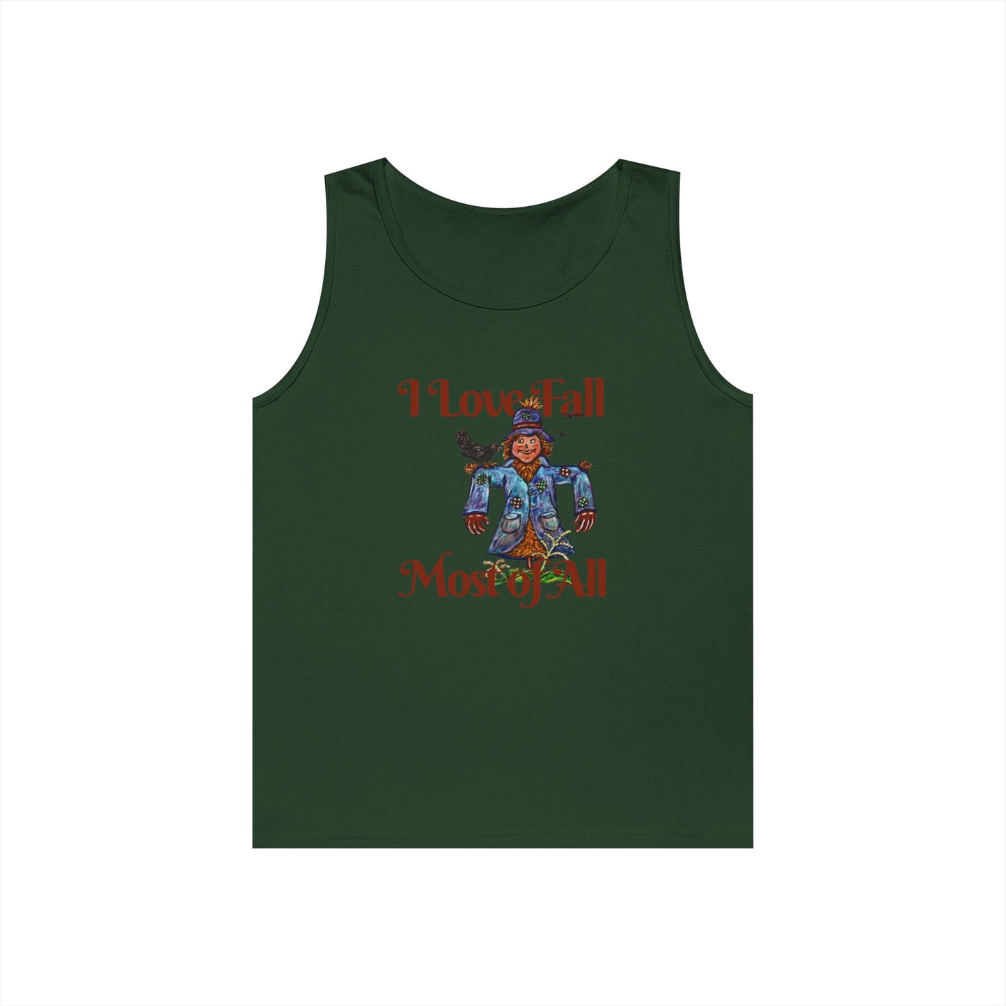 I Love Fall Most of All Unisex Heavy Cotton Tank Top