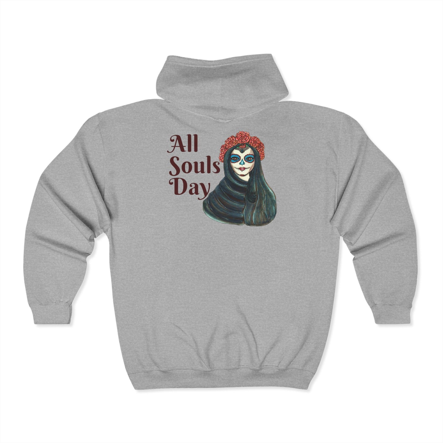 All Souls Day Unisex Heavy Blend™ Full Zip Hooded Sweatshirt