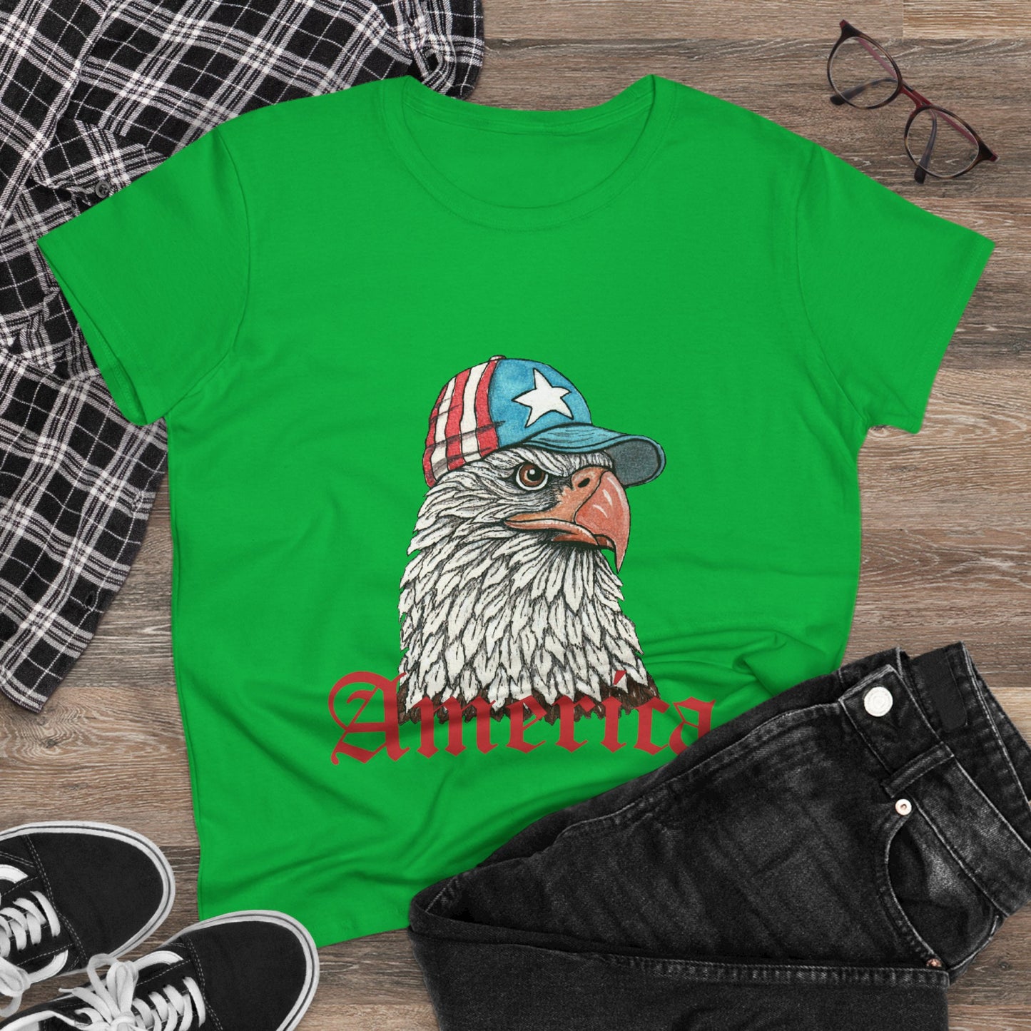 Eagle America Women's Midweight Cotton Tee