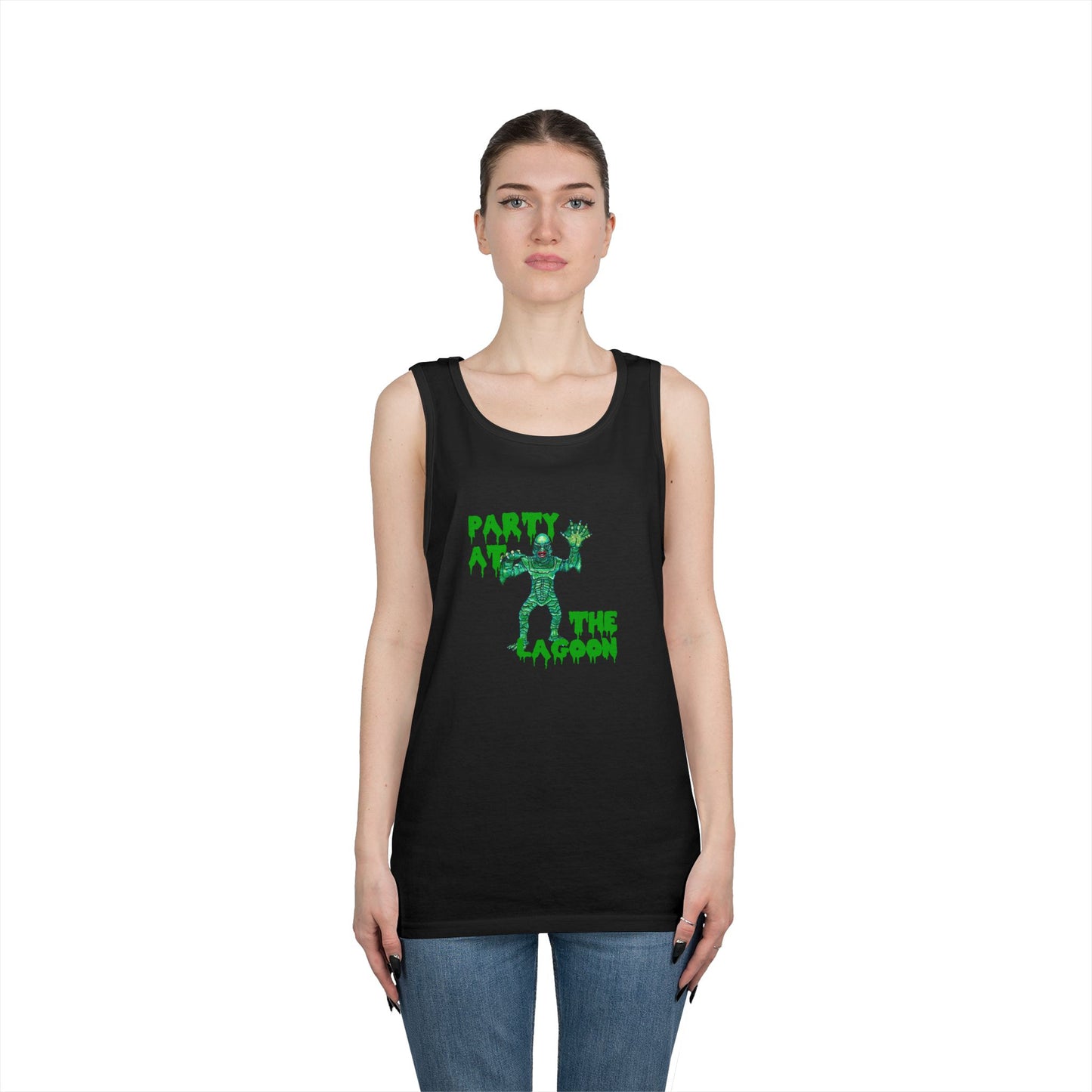 Party at the Lagoon Unisex Heavy Cotton Tank Top