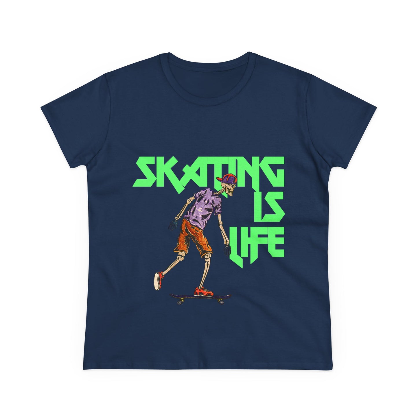 Skating is Life Women's Midweight Cotton Tee