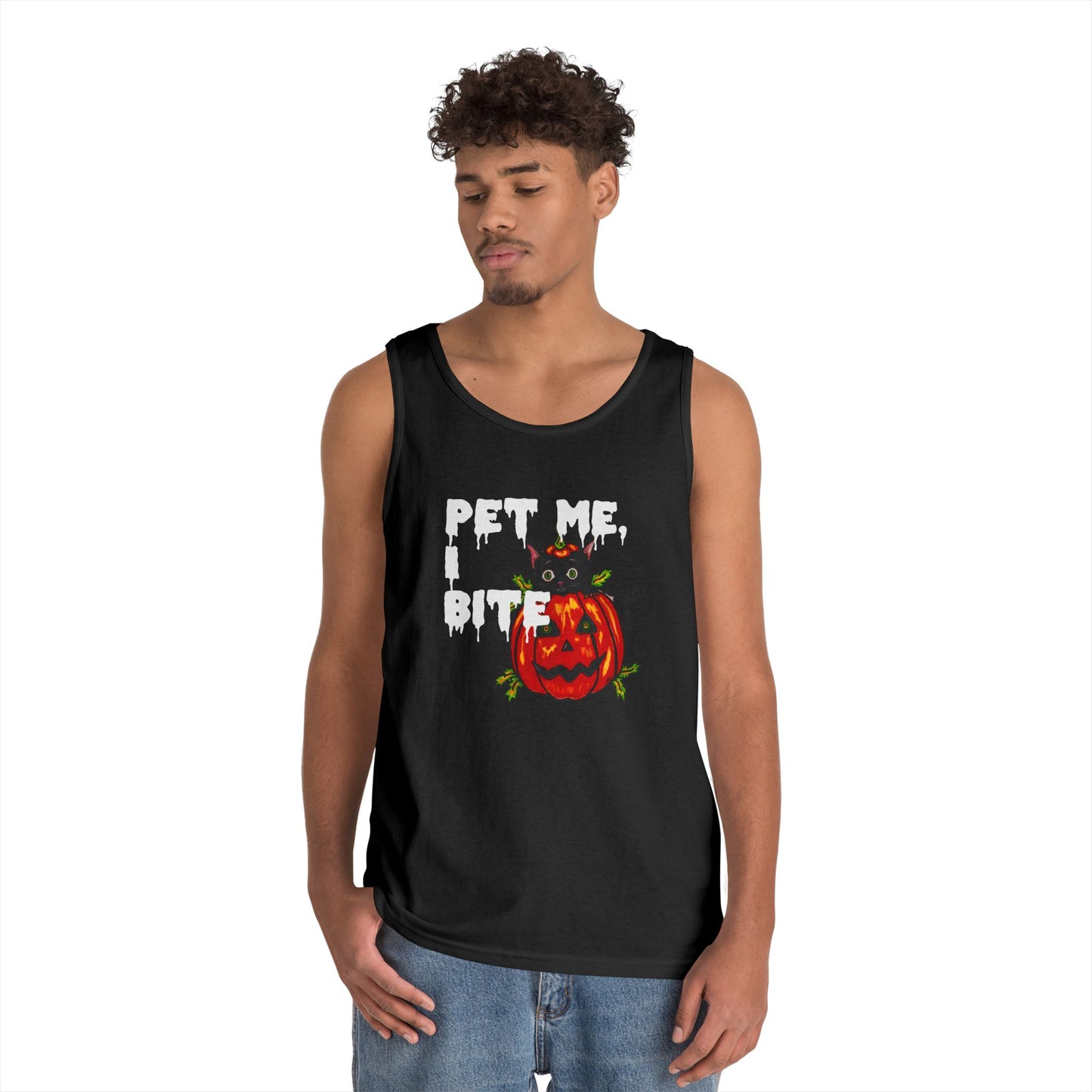 Pet Me Unisex Heavy Cotton Tank Top