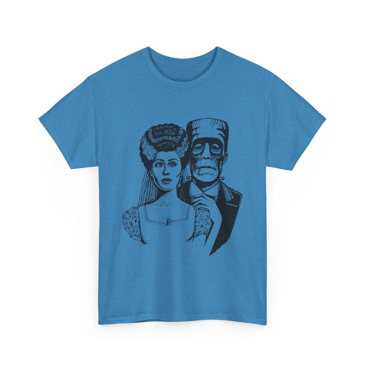 Frankenstein and Bride Unisex Heavy Cotton Tee