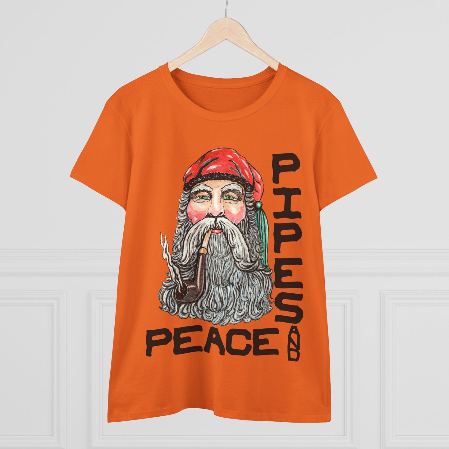 Pipes and Peace Women's Midweight Cotton Tee