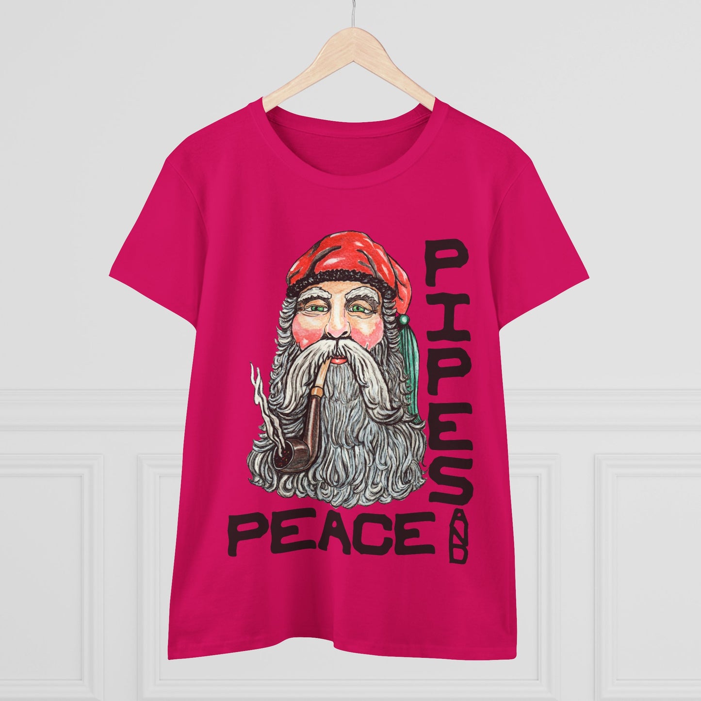 Pipes and Peace Women's Midweight Cotton Tee