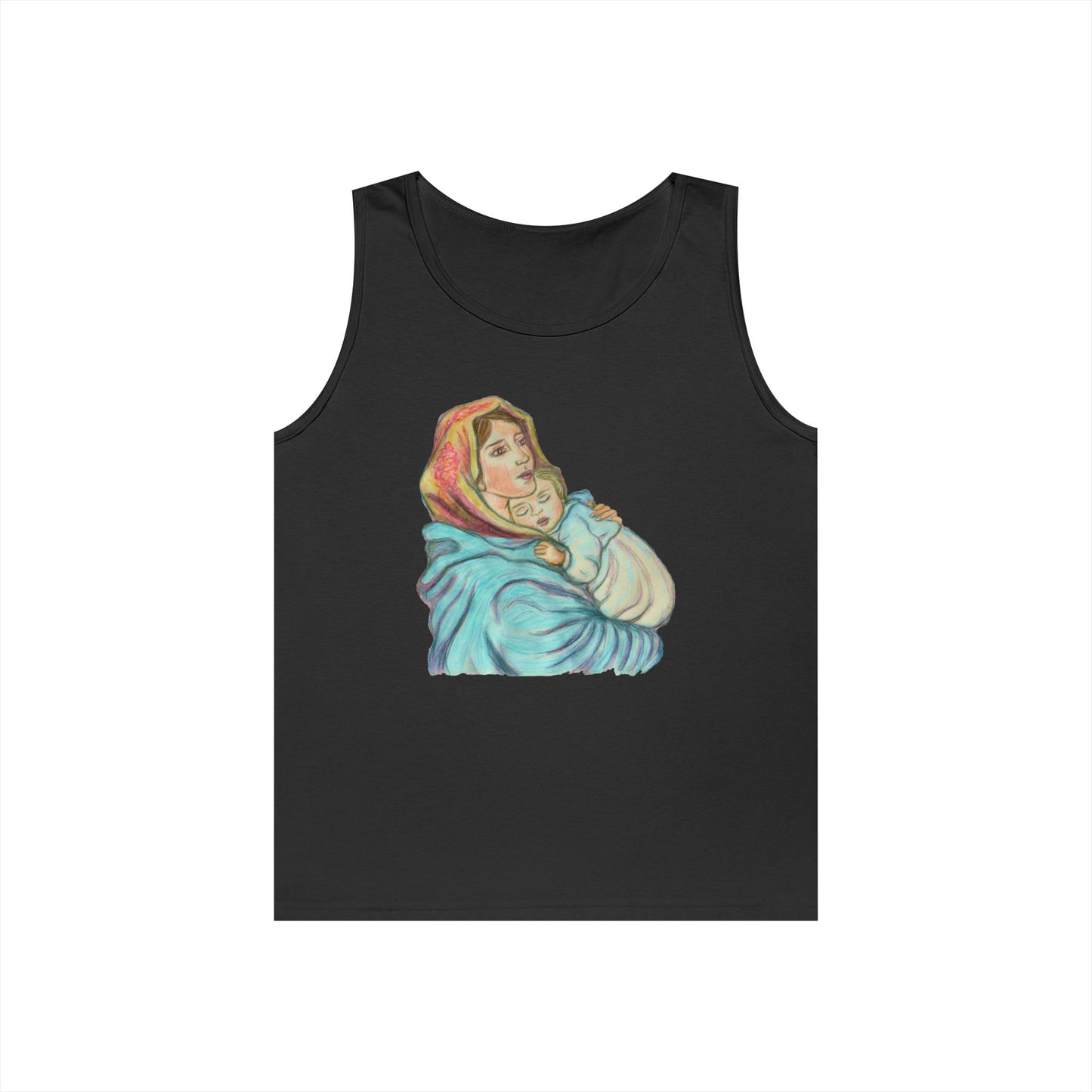 Mother and Child Unisex Heavy Cotton Tank Top