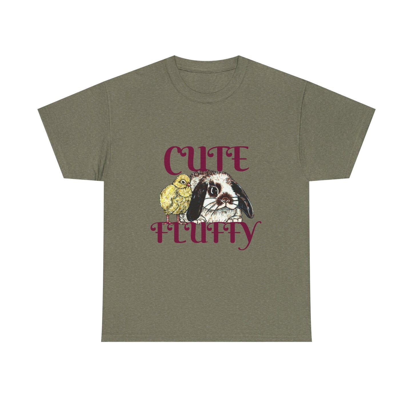 Cute and Fluffy Unisex Heavy Cotton Tee