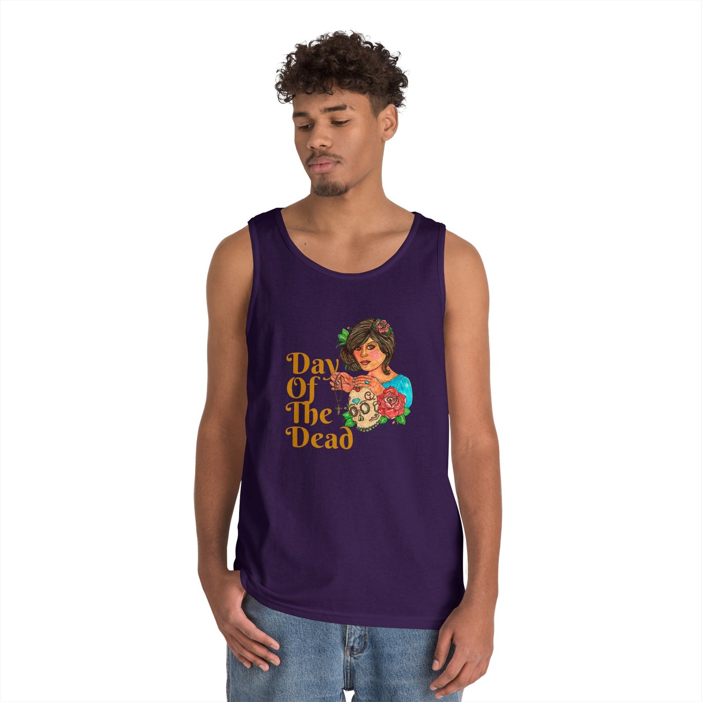 Day of the Dead Unisex Heavy Cotton Tank Top