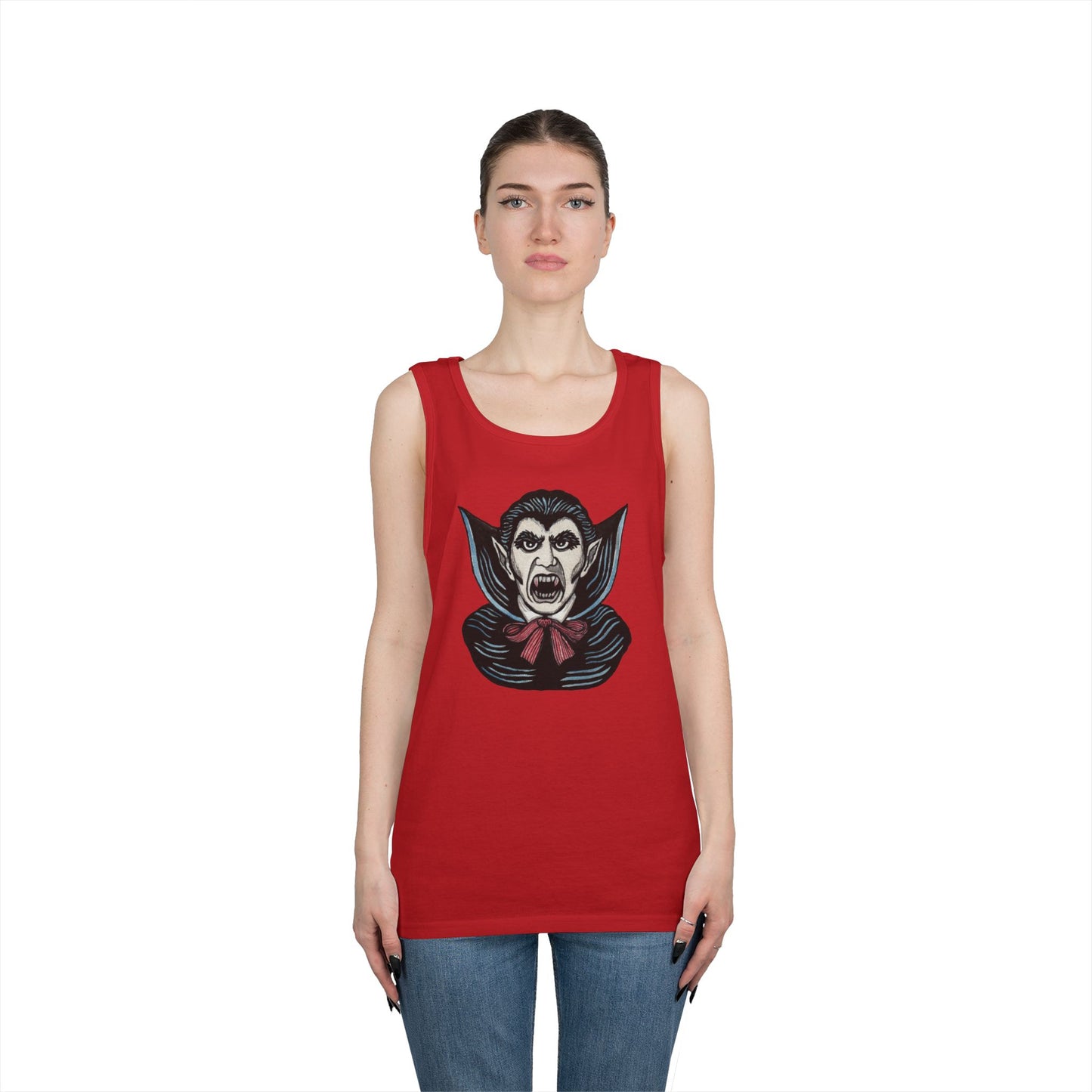Dracula Unisex Heavy Cotton Tank Top