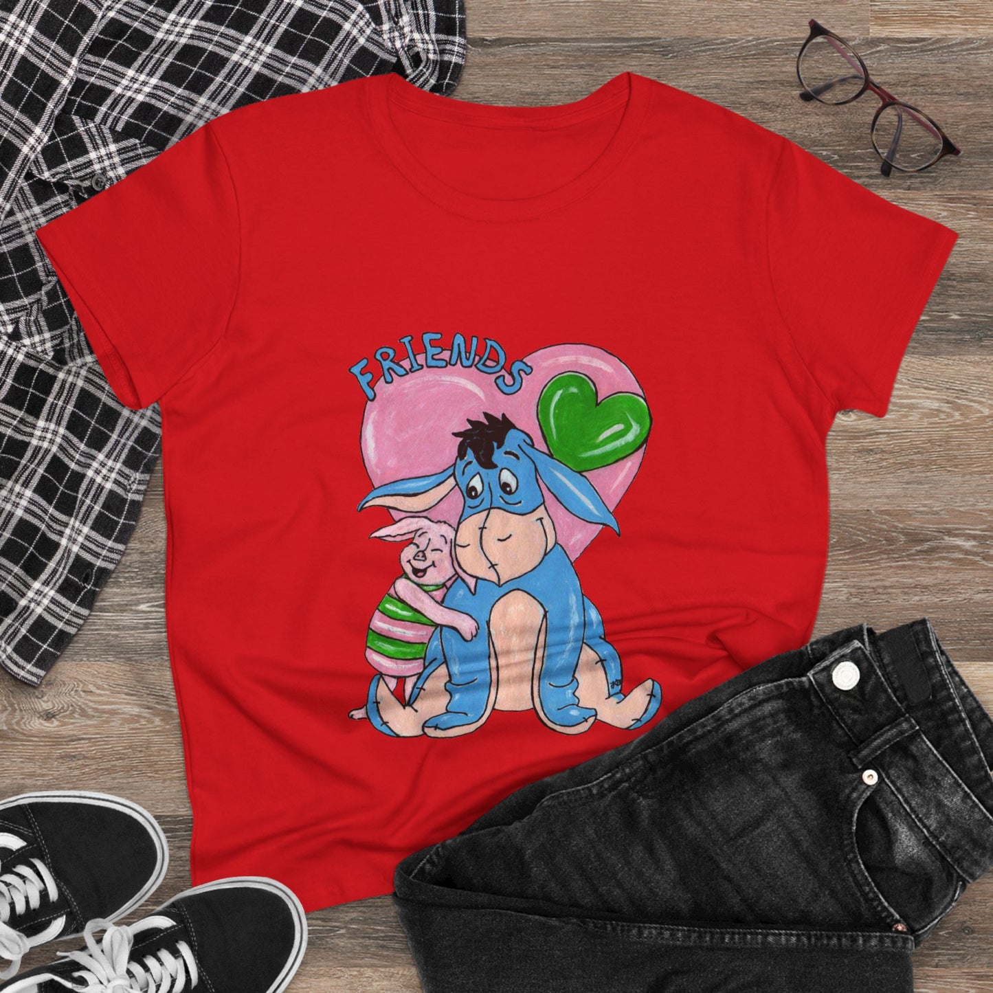 Best Friends Women's Midweight Cotton Tee