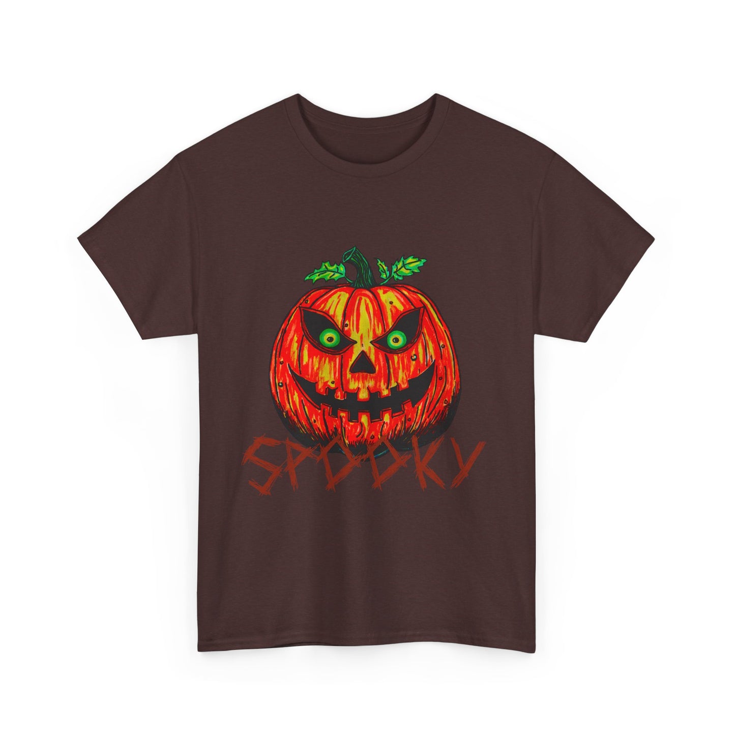 Spooky Jack-o-Lantern Unisex Heavy Cotton Tee