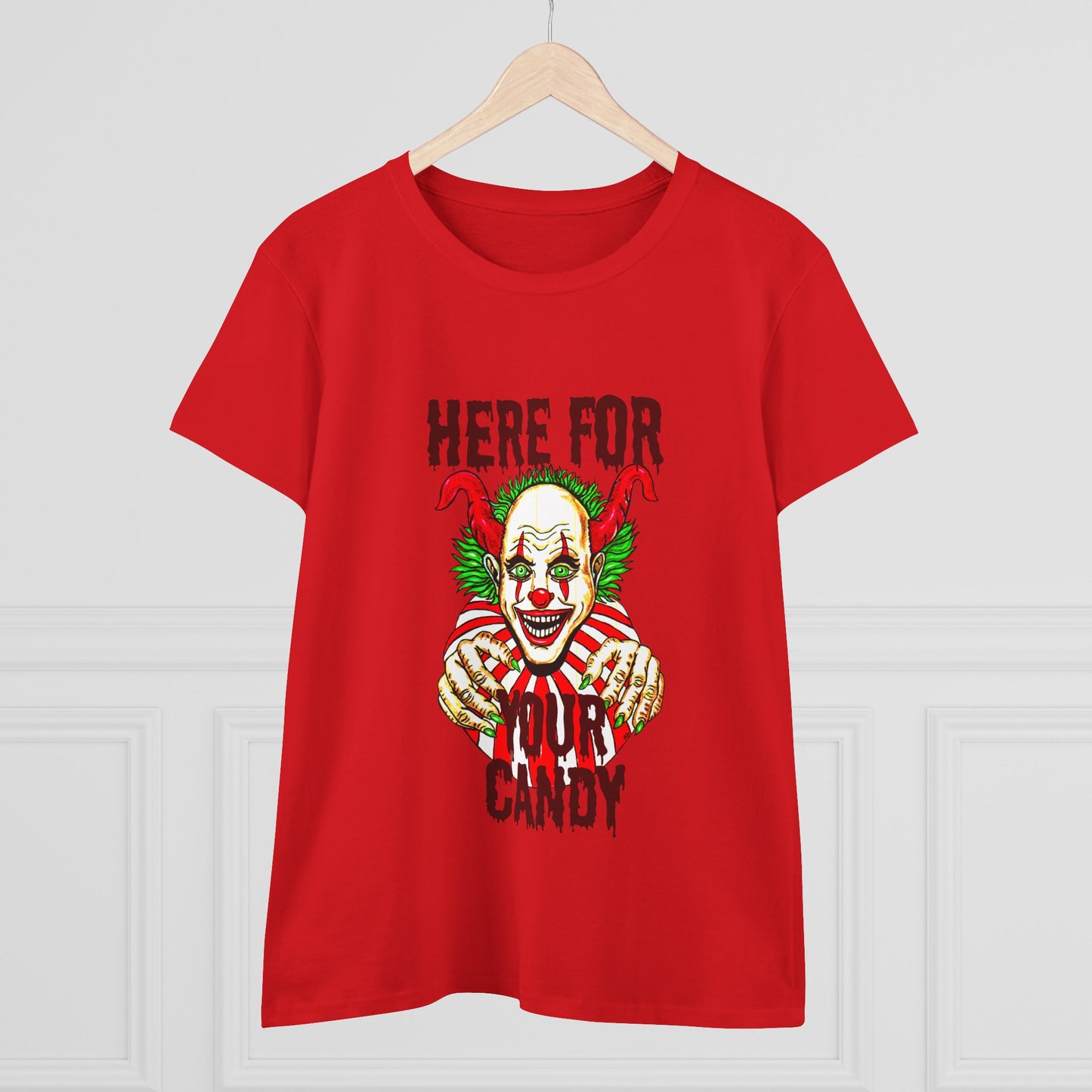 Here for Your Candy Women's Midweight Cotton Tee
