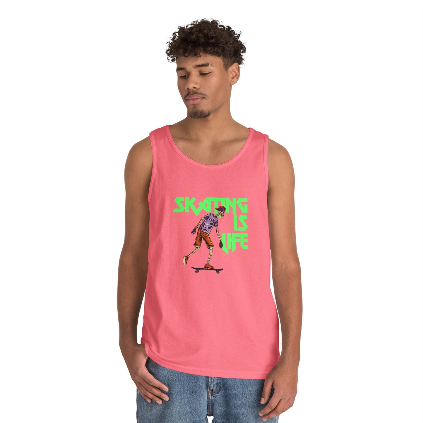 Skating is Life Unisex Heavy Cotton Tank Top