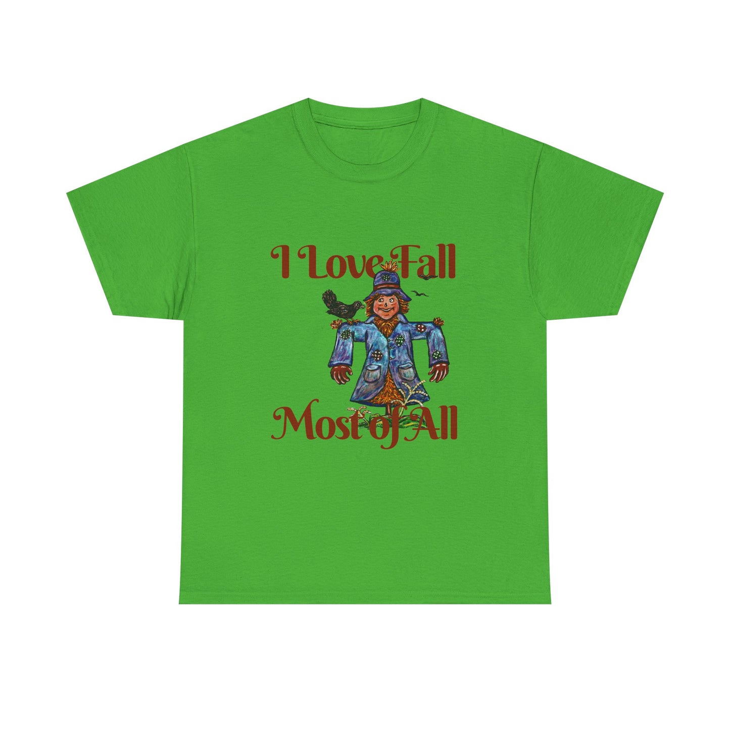 I Love Fall Most of All Unisex Heavy Cotton Tee