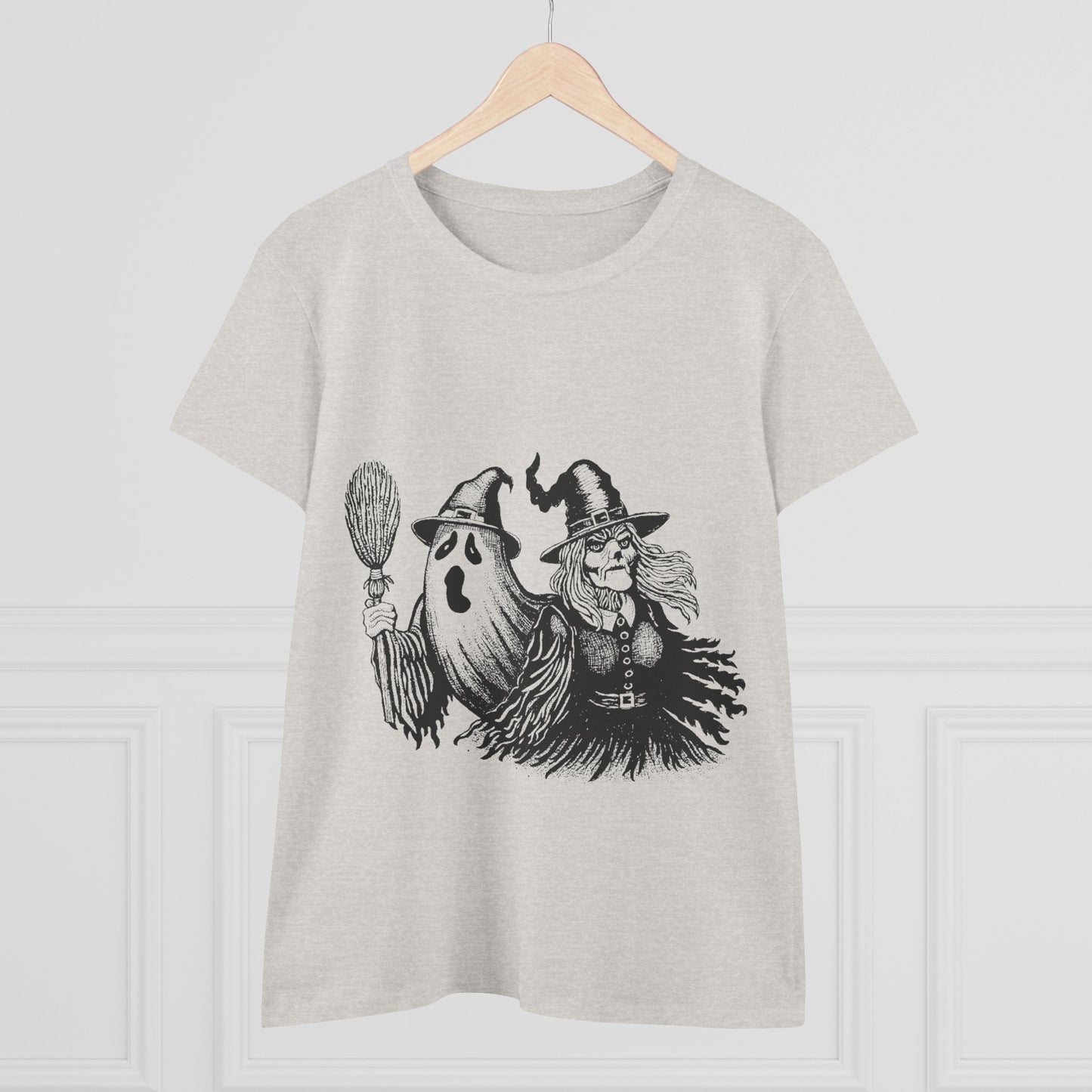 Witch and Ghost Women's Midweight Cotton Tee