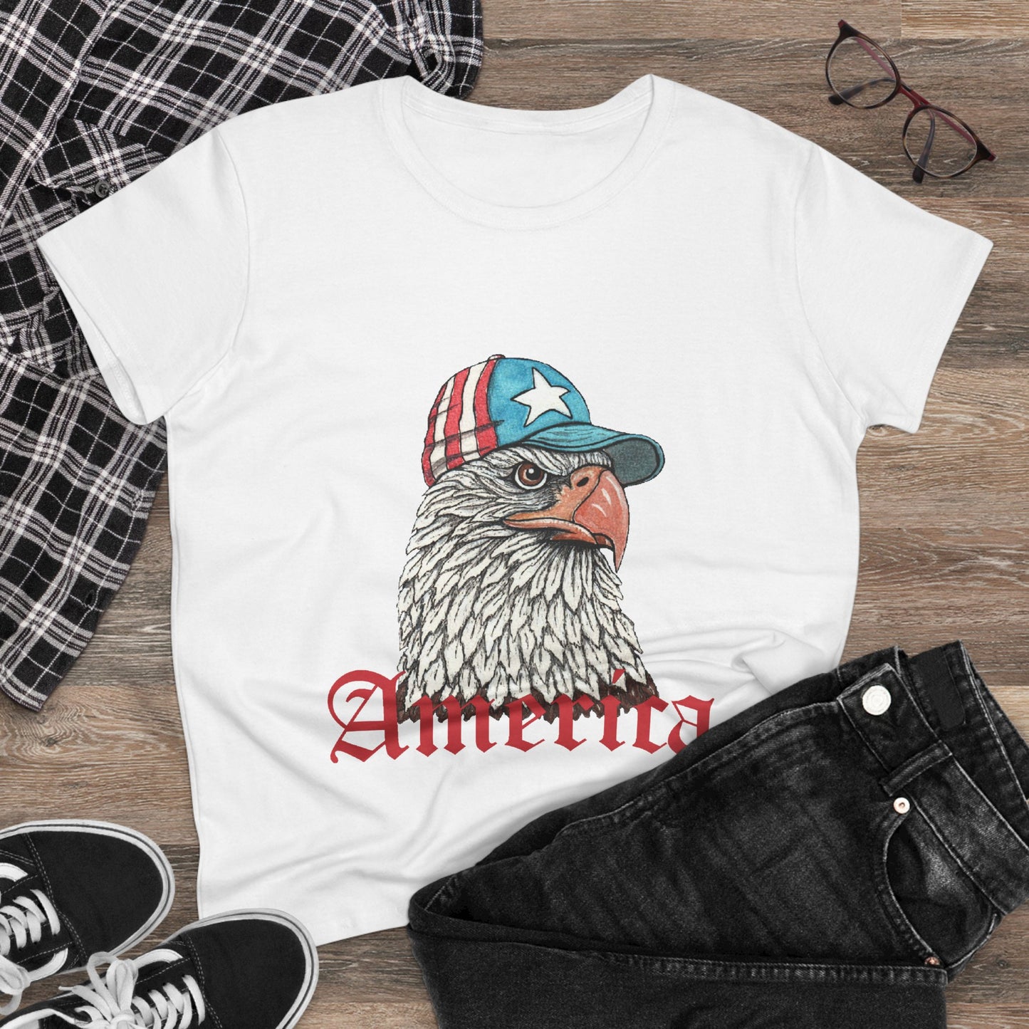 Eagle America Women's Midweight Cotton Tee