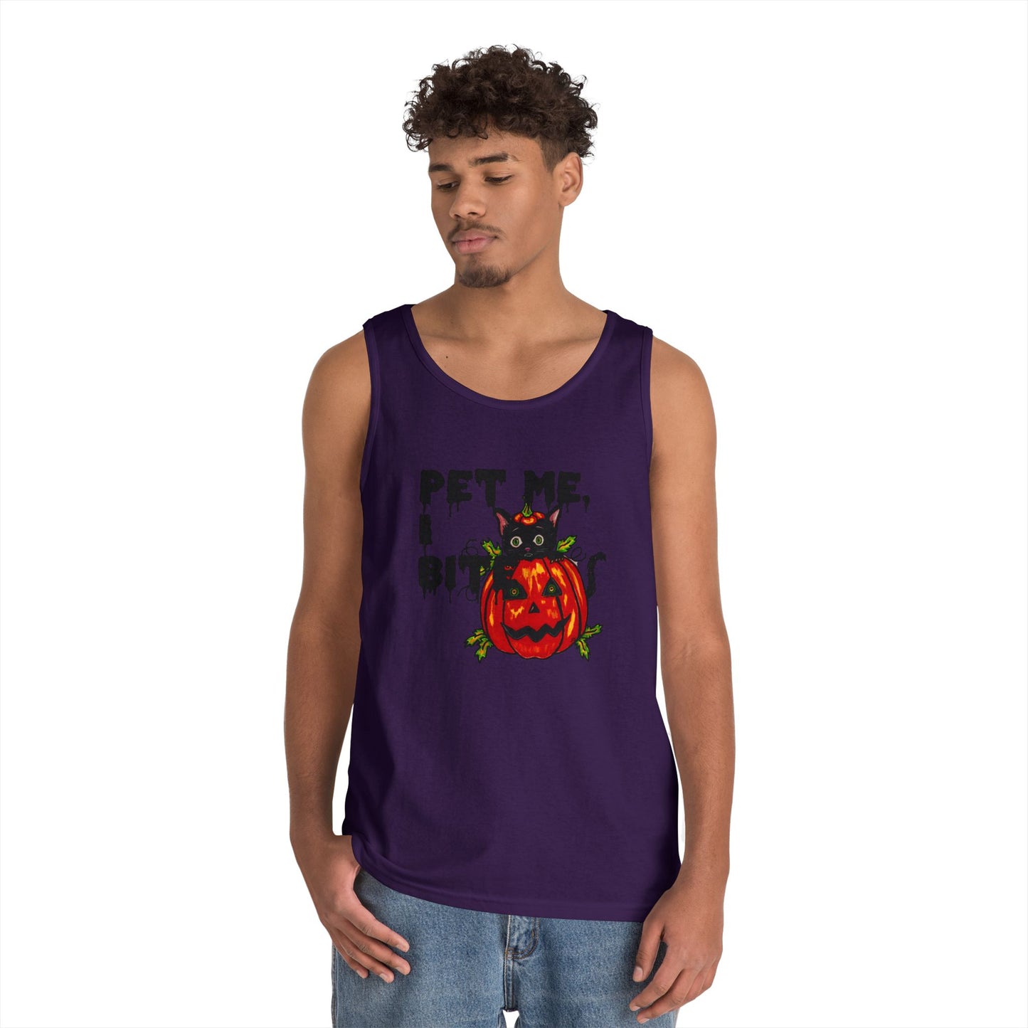 Pet Me Unisex Heavy Cotton Tank Top