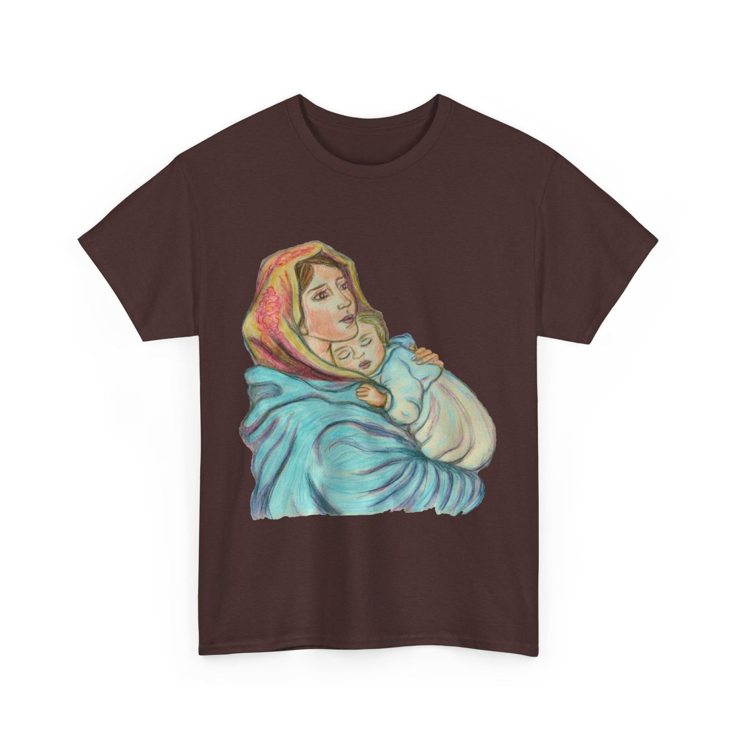 Mother and Child Unisex Heavy Cotton Tee
