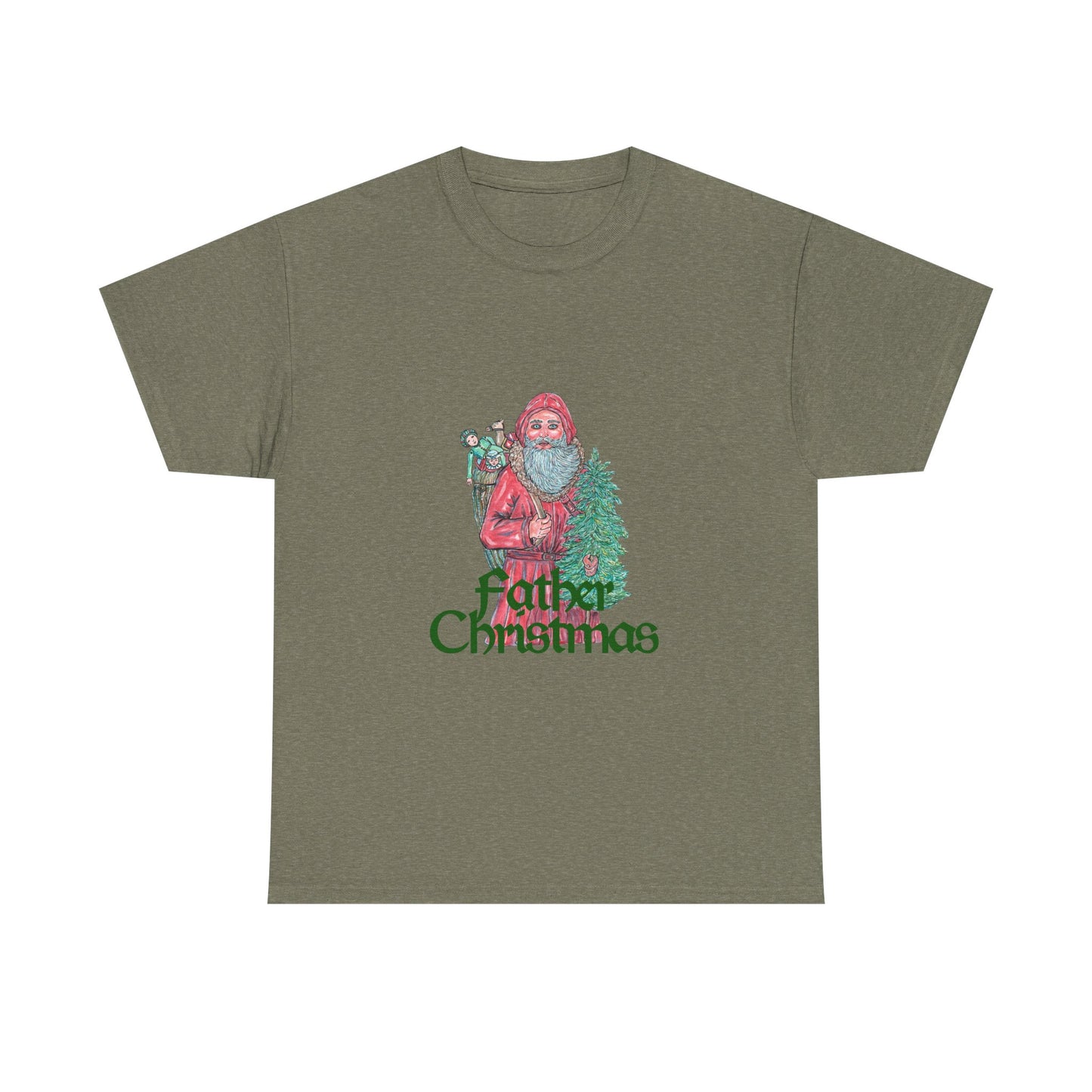 Father Christmas Unisex Heavy Cotton Tee