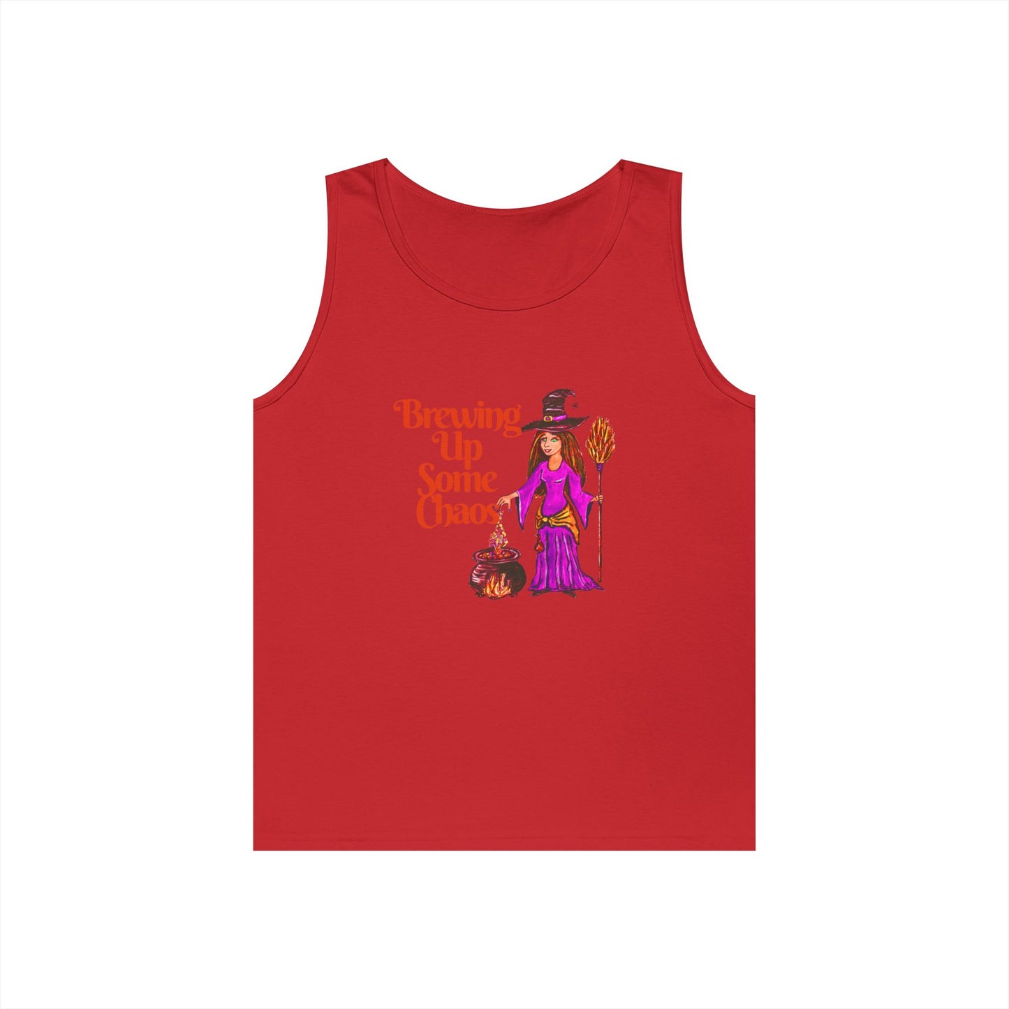 Brewing Up Some Chaos Unisex Heavy Cotton Tank Top