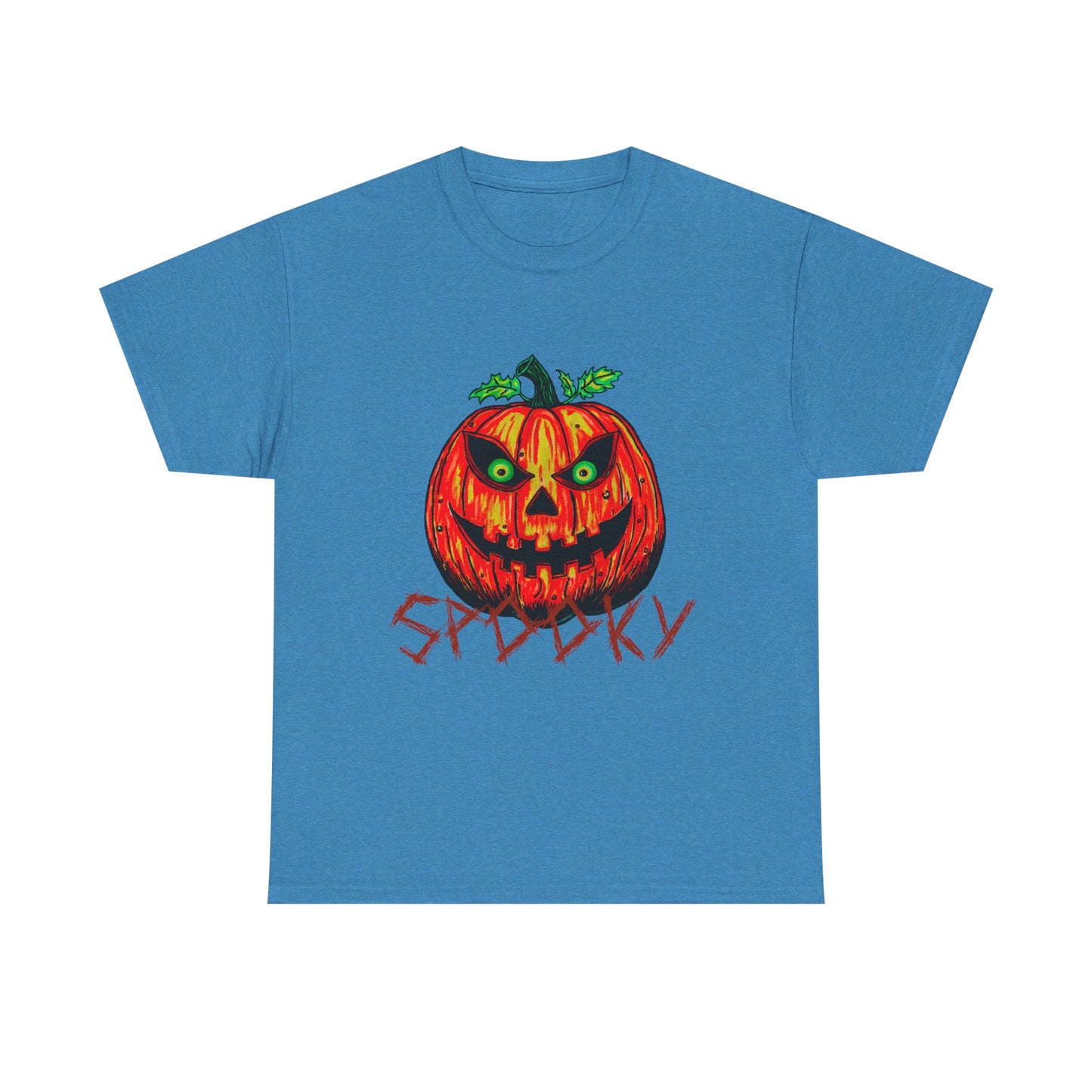 Spooky Jack-o-Lantern Unisex Heavy Cotton Tee