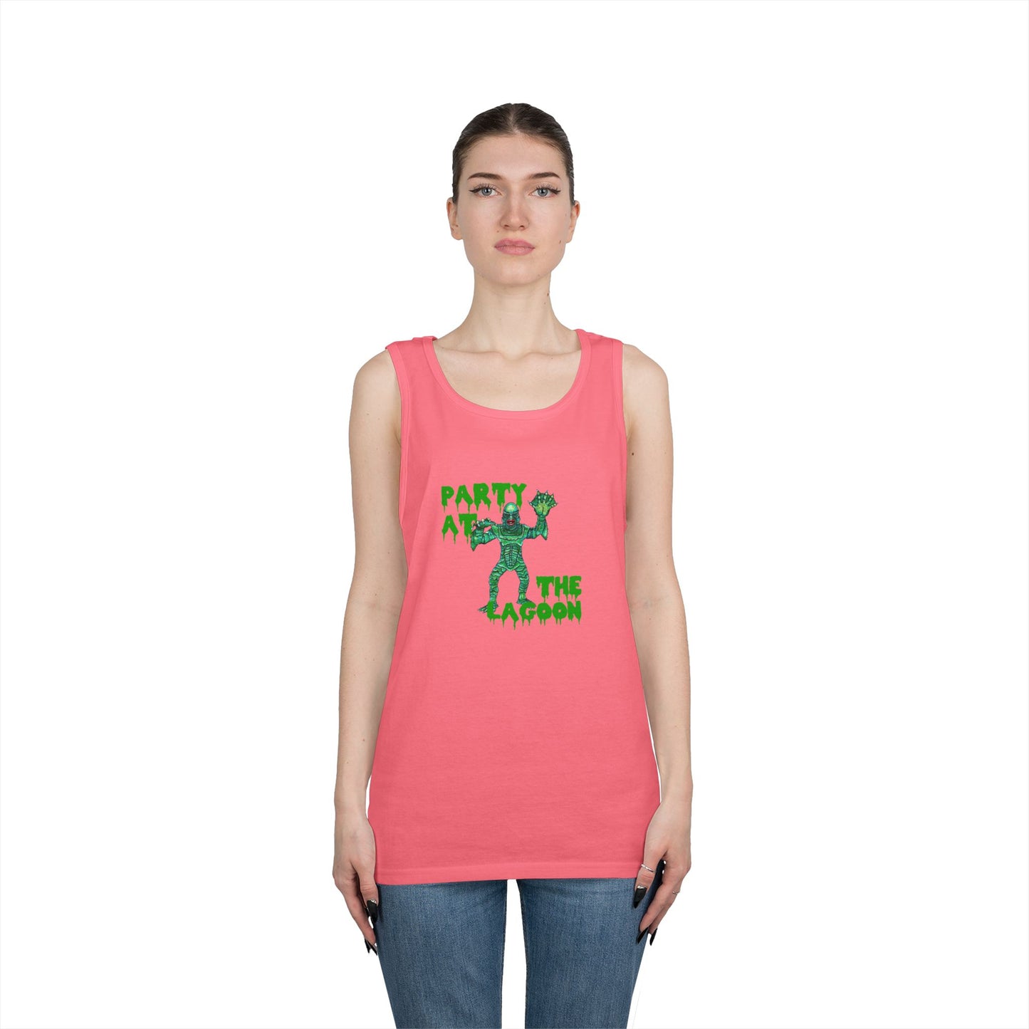 Party at the Lagoon Unisex Heavy Cotton Tank Top