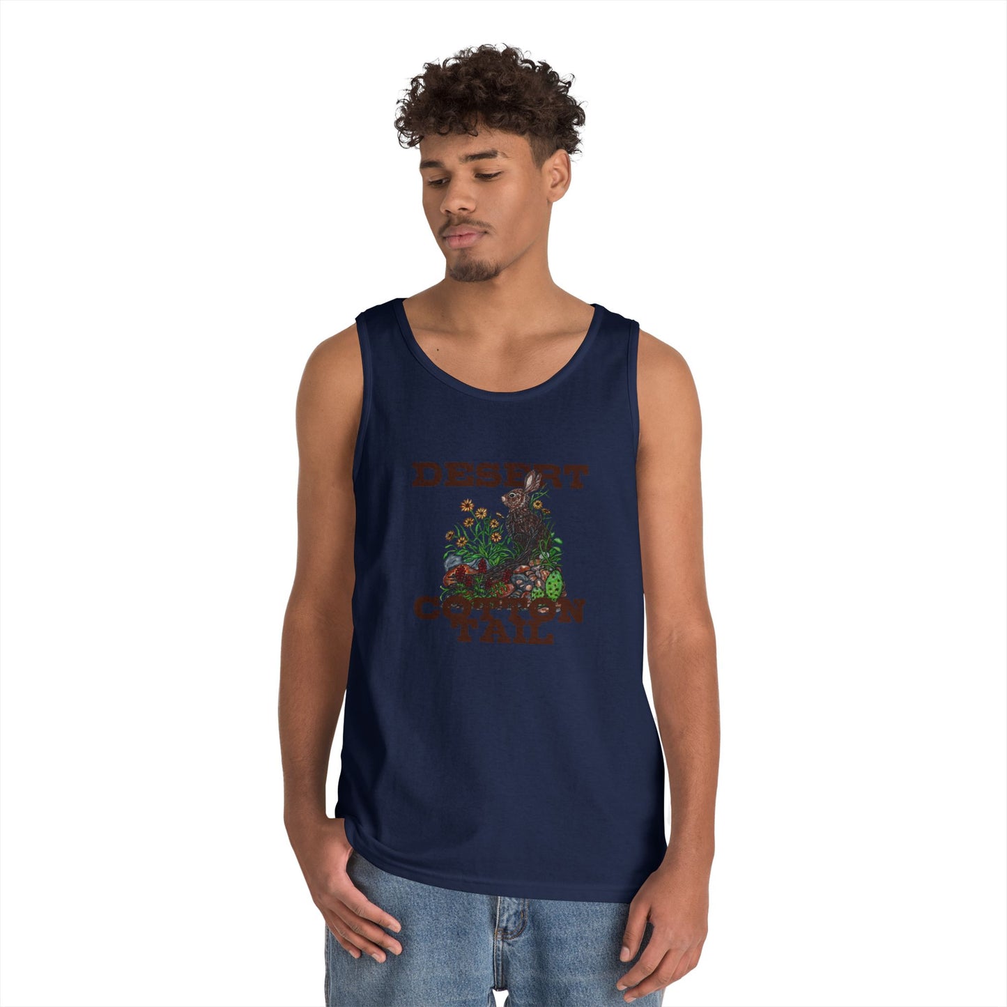 Desert Cottontail Unisex Heavy Cotton Tank Top