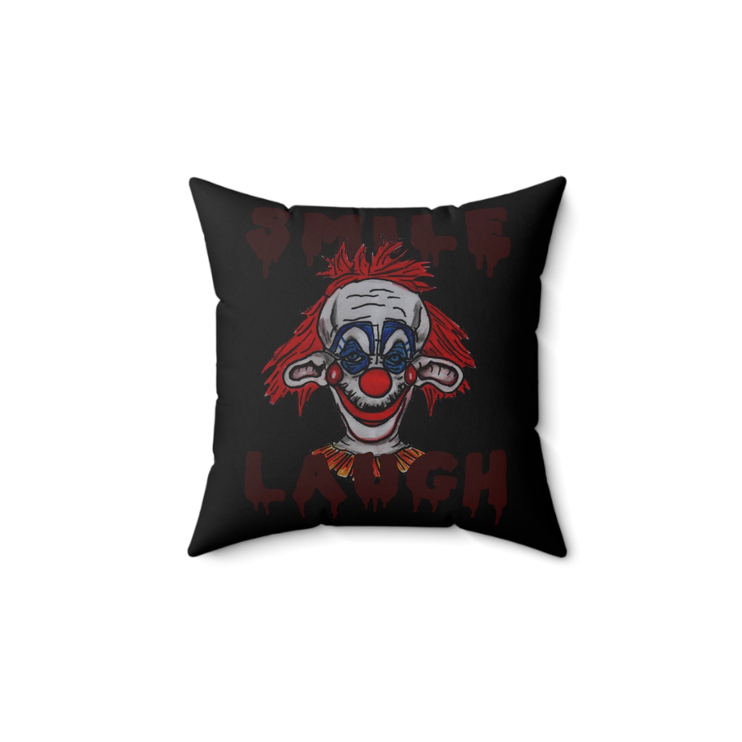 Killer Klown Spun Polyester Square Pillow