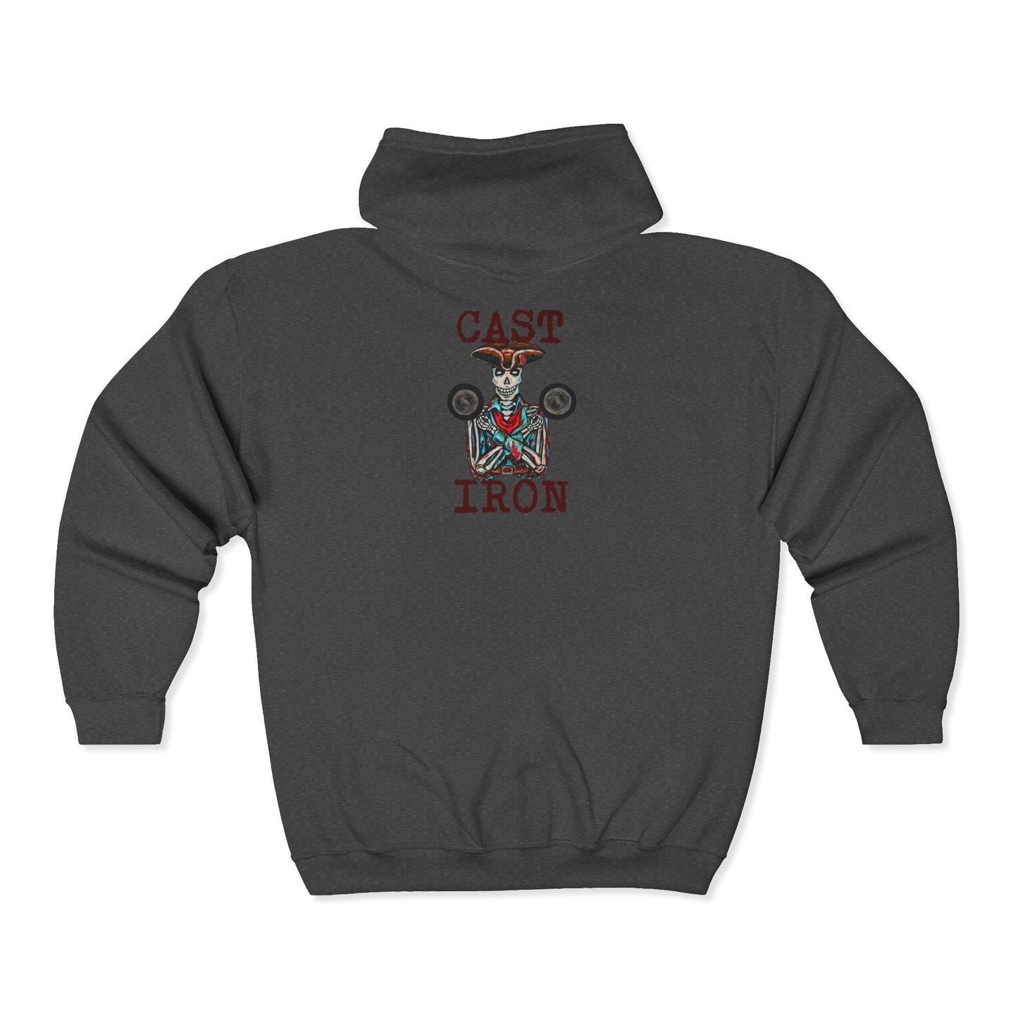 Cast Iron Unisex Heavy Blend™ Full Zip Hooded Sweatshirt