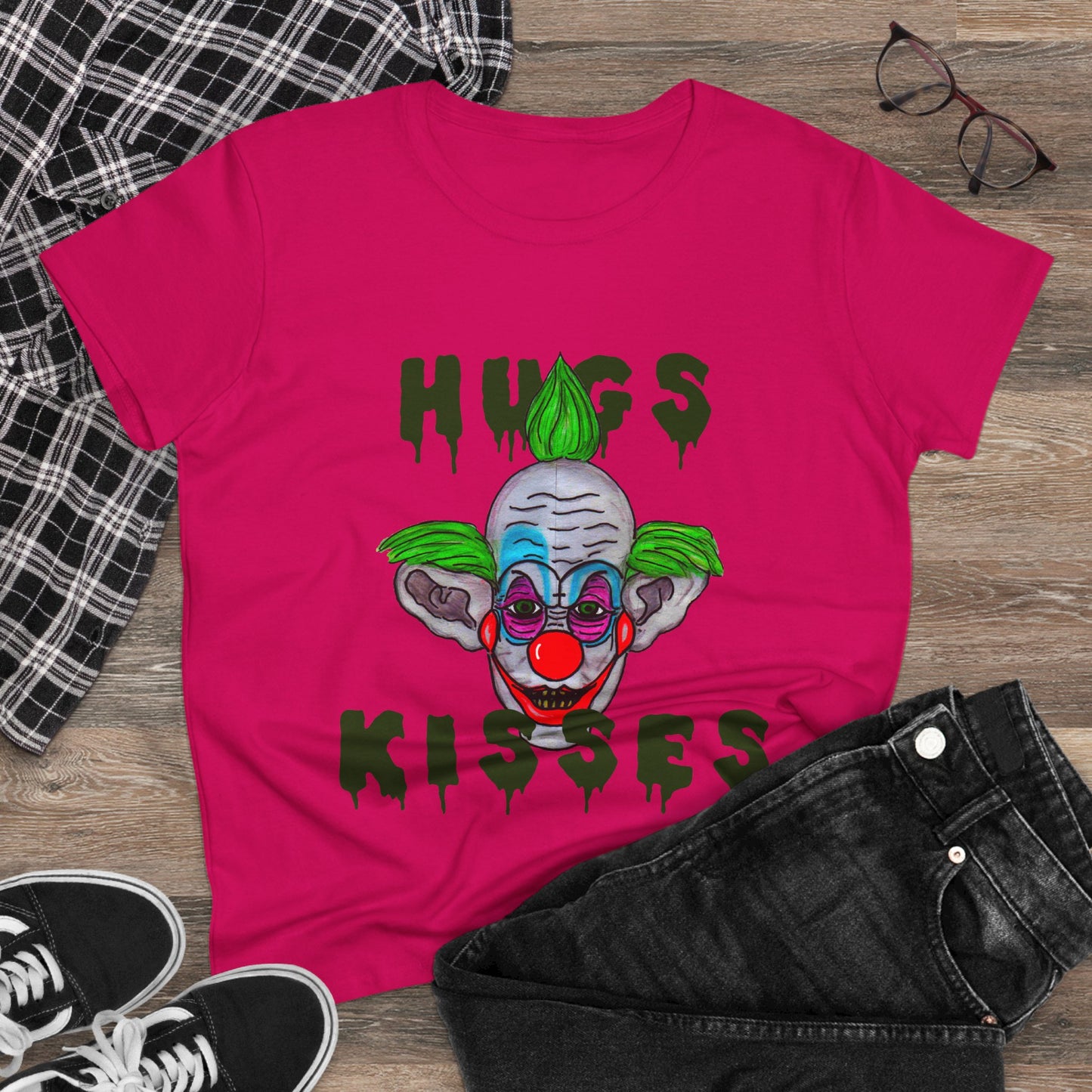 Hugs, Kisses Women's Midweight Cotton Tee