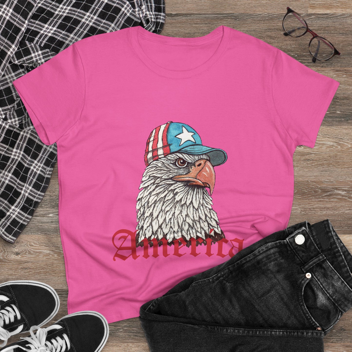 Eagle America Women's Midweight Cotton Tee