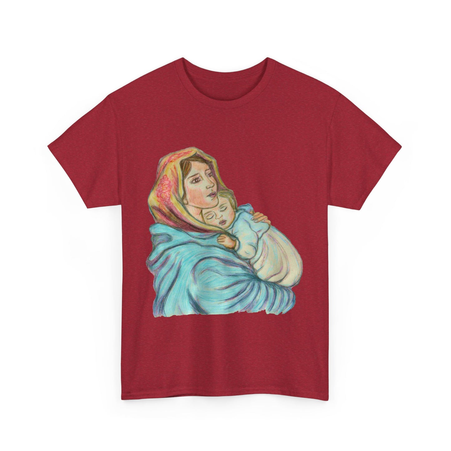 Mother and Child Unisex Heavy Cotton Tee