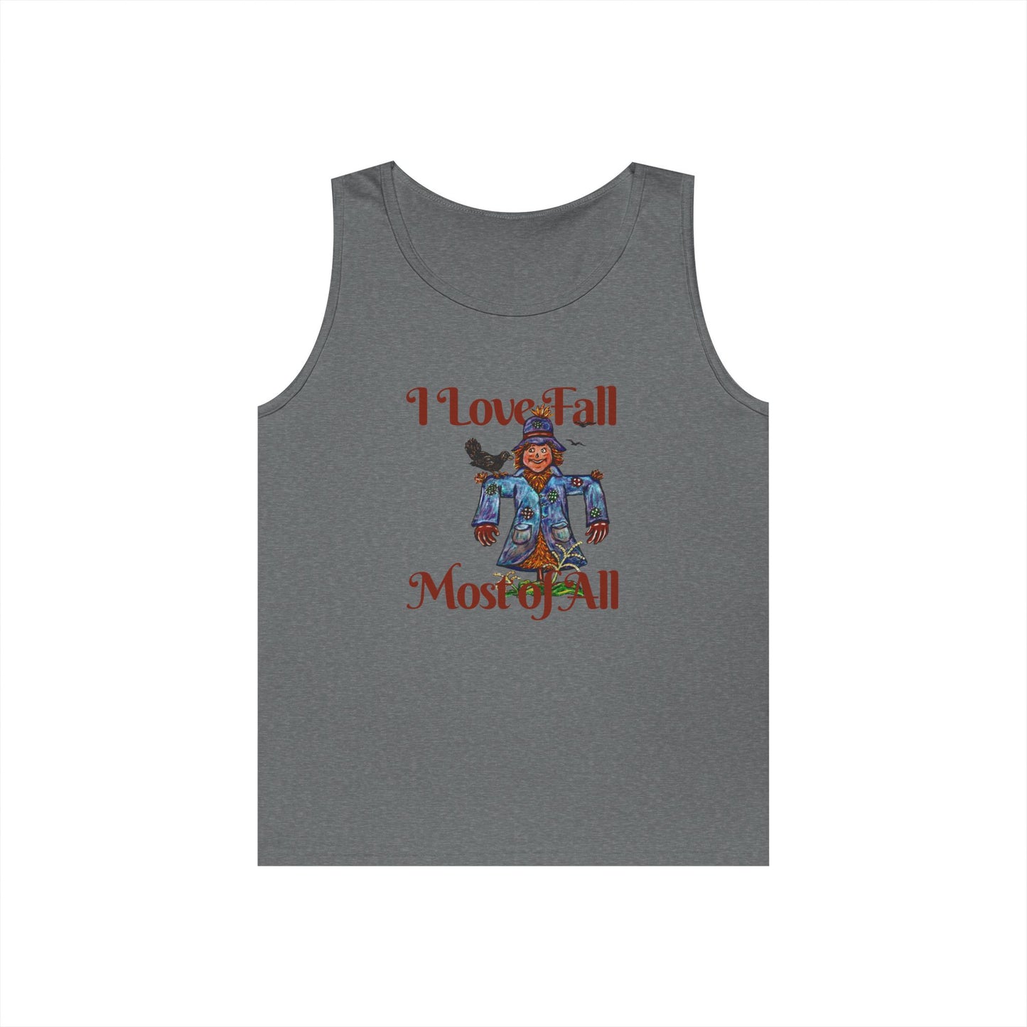 I Love Fall Most of All Unisex Heavy Cotton Tank Top